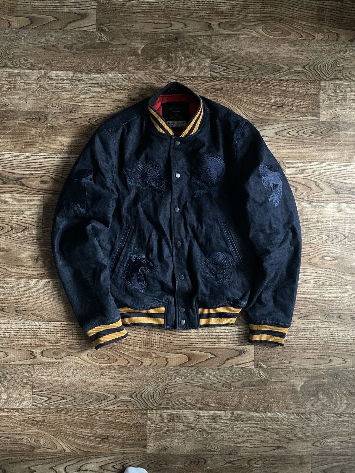 Superdry × Vintage Superdry Streetwear Varsity Jacket Bomber Size L Size US L / EU 52-54 / 3 - 1 Thumbnail