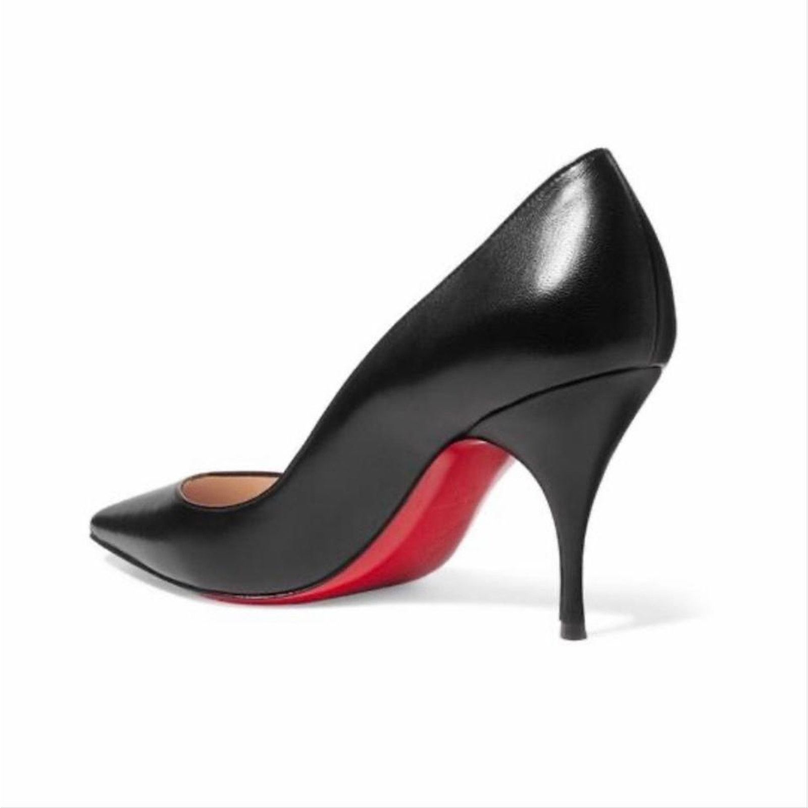 Christian Louboutin Clare 80 leather pumps heels Size US 7.5 / IT 37.5 - 4 Thumbnail