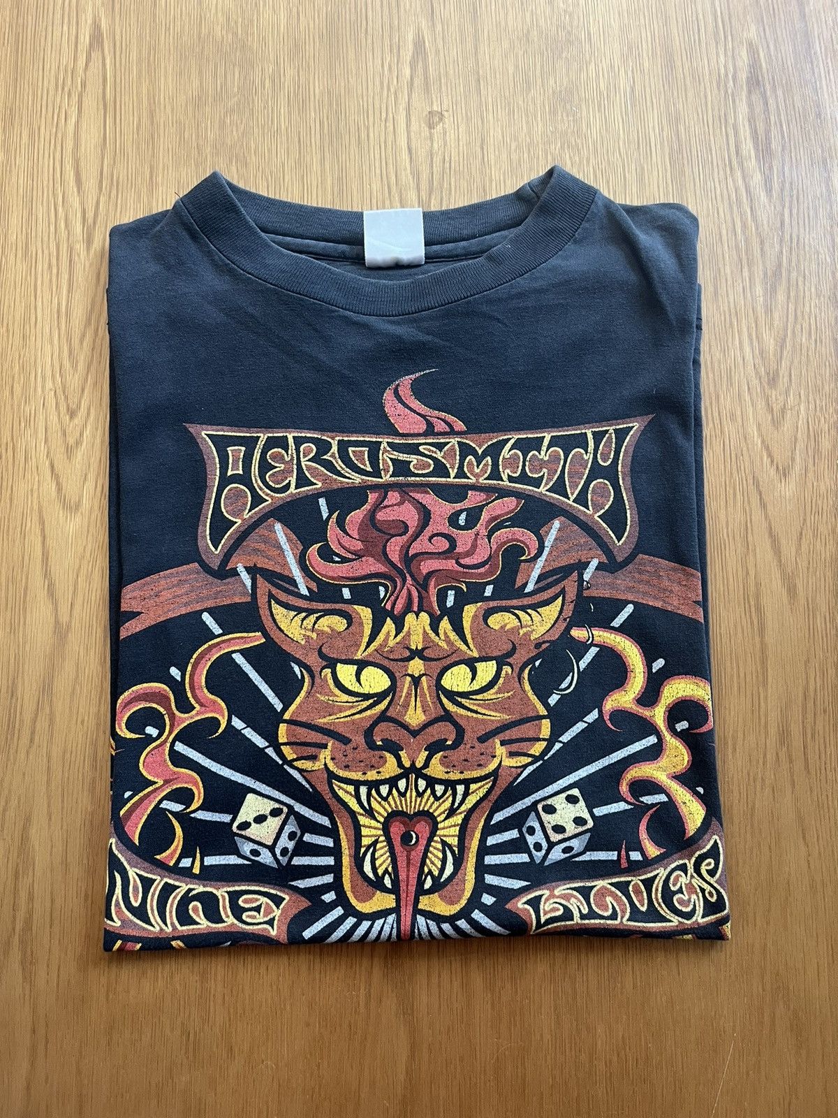 Aerosmith Vintage AEROSMITH Nine Lives 1997’s Tshirt Size US L / EU 52-54 / 3 - 1 Thumbnail