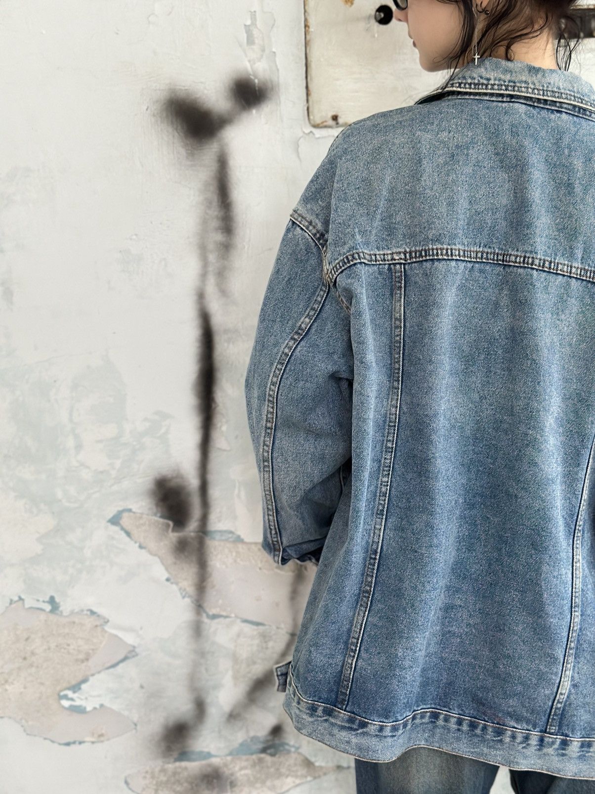 New Look VTG Mans Denim Jacket New Look Size XL Y2K 00s USA Hype Tren Size US XL / EU 56 / 4 - 6 Thumbnail