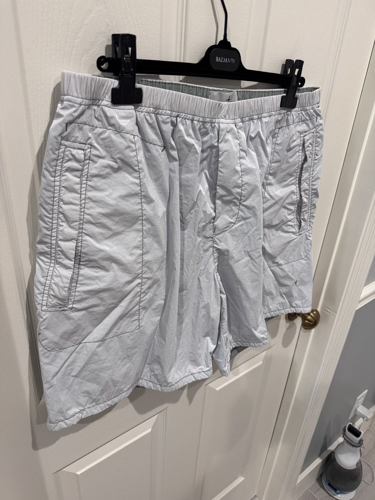 Stone Island Stone Island White Polyamide Shorts Type CO Sz 38 fits 35-38 Size US 36 / EU 52 - 2 Thumbnail