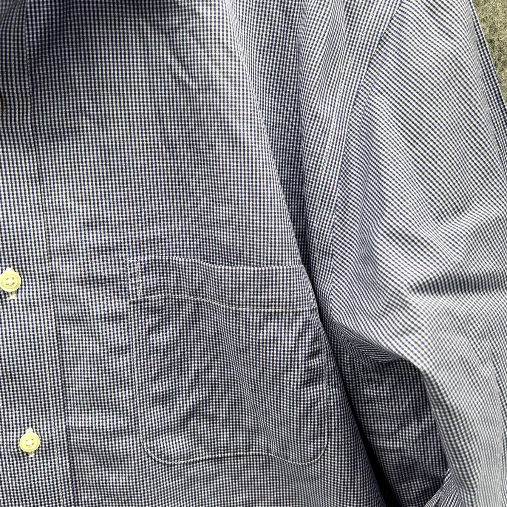 Brooks Brothers Brooks Brothers Shirt Men 16.5 33 Blue Casual Button Down Regent Preppy Supima Size US XL / EU 56 / 4 - 4 Thumbnail