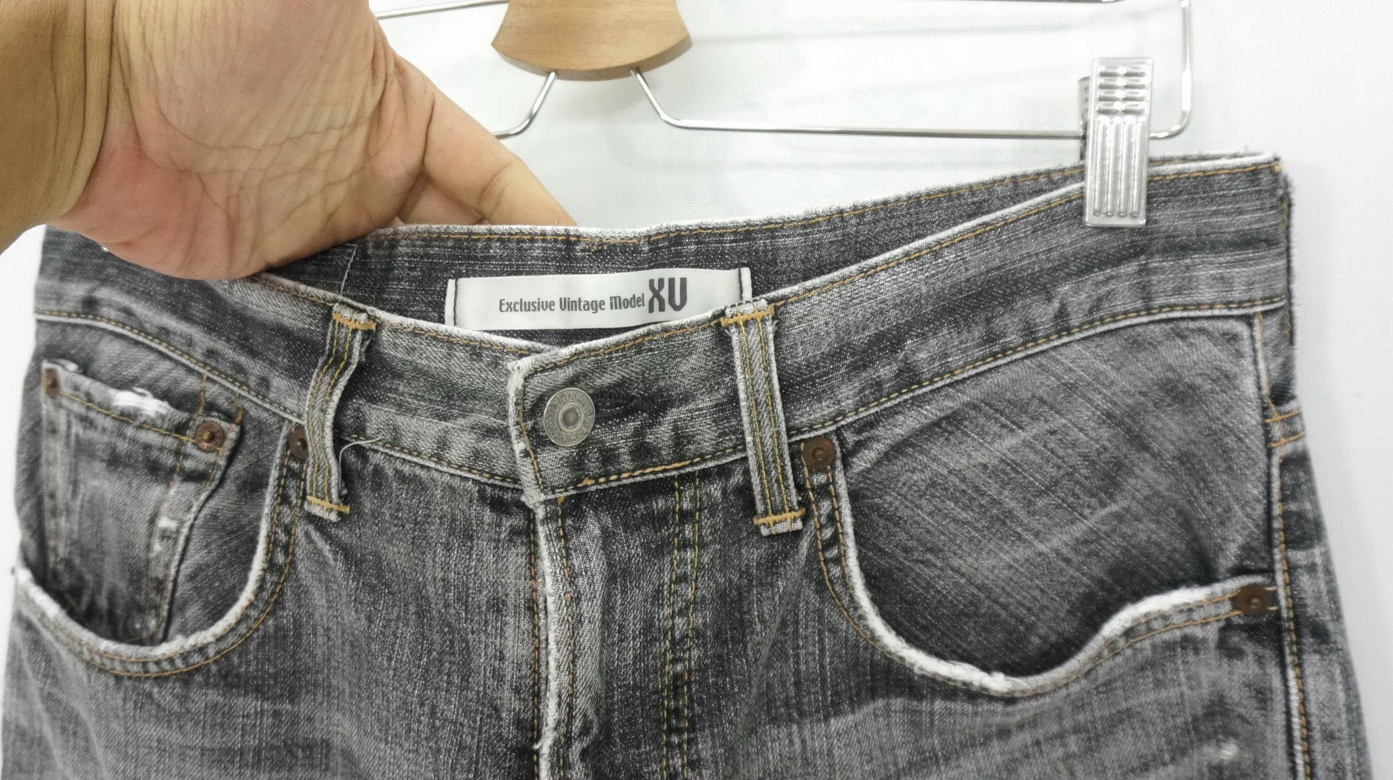 Edwin 🔥 EDWIN XV Vintage Distressed Ripped Jeans Size US 31 - 7 Thumbnail