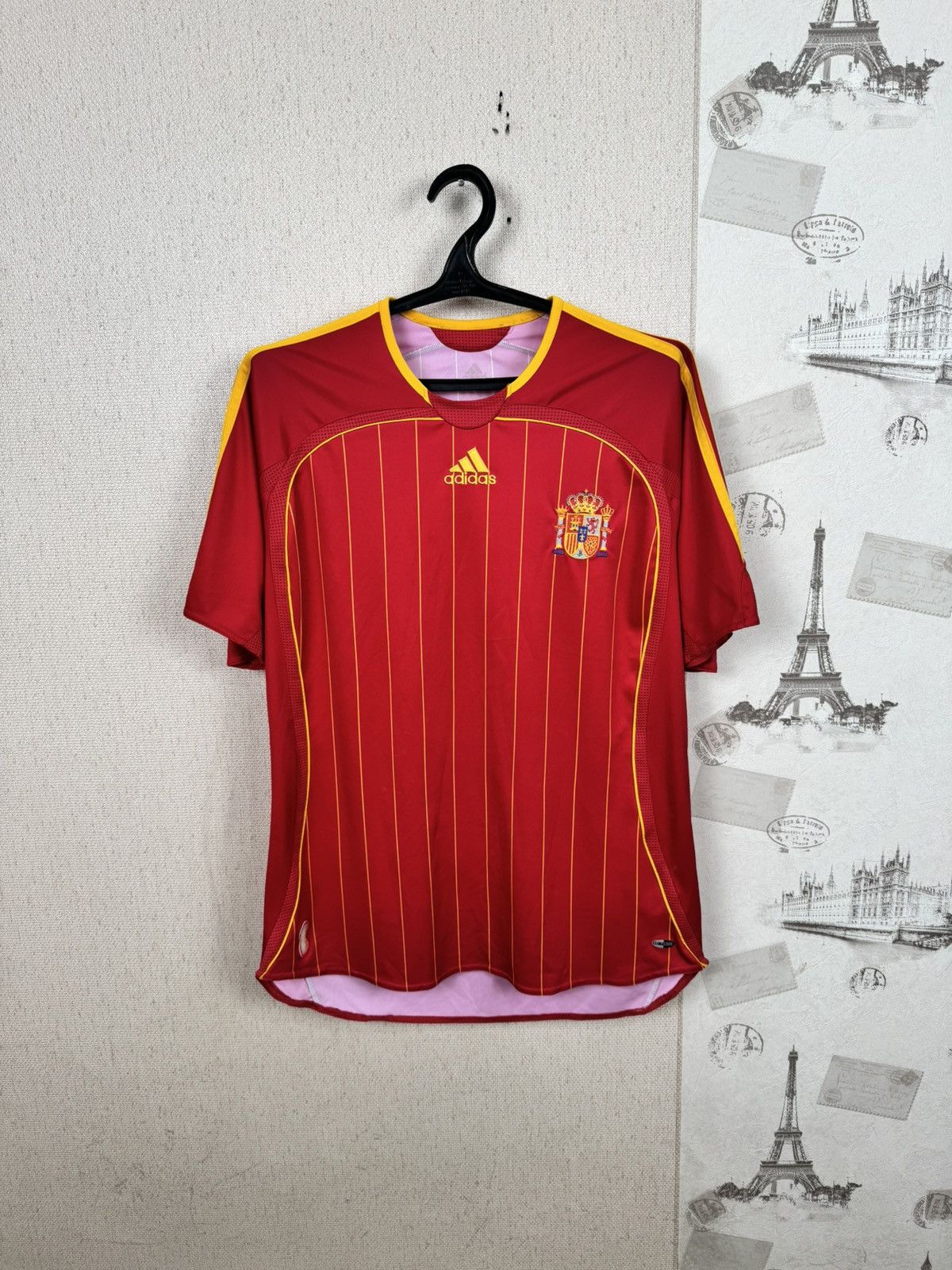 Adidas Adidas Spain 2006-2007 Home Jersey Men’s L Football Shirt Size US L / EU 52-54 / 3 - 3 Thumbnail