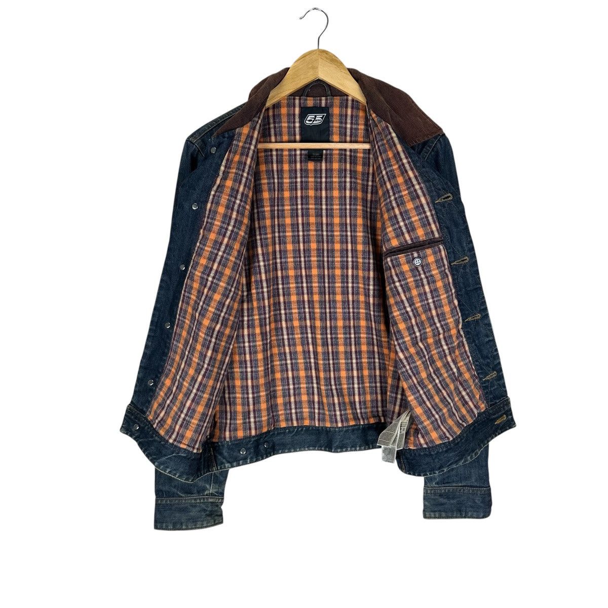 DIESEL DENIM CORDUROY COLLAR JACKET