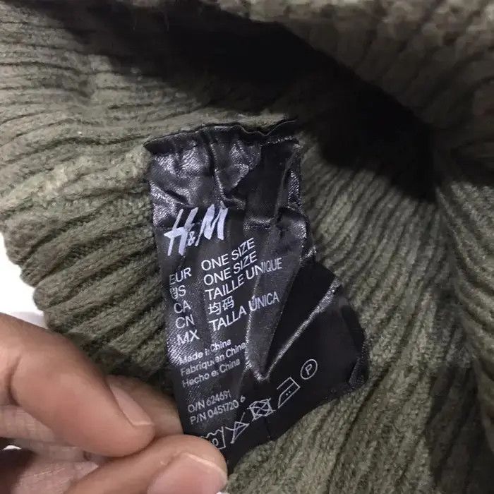 H&M H&M Military Plain Beanie Hat Size ONE SIZE - 5 Thumbnail