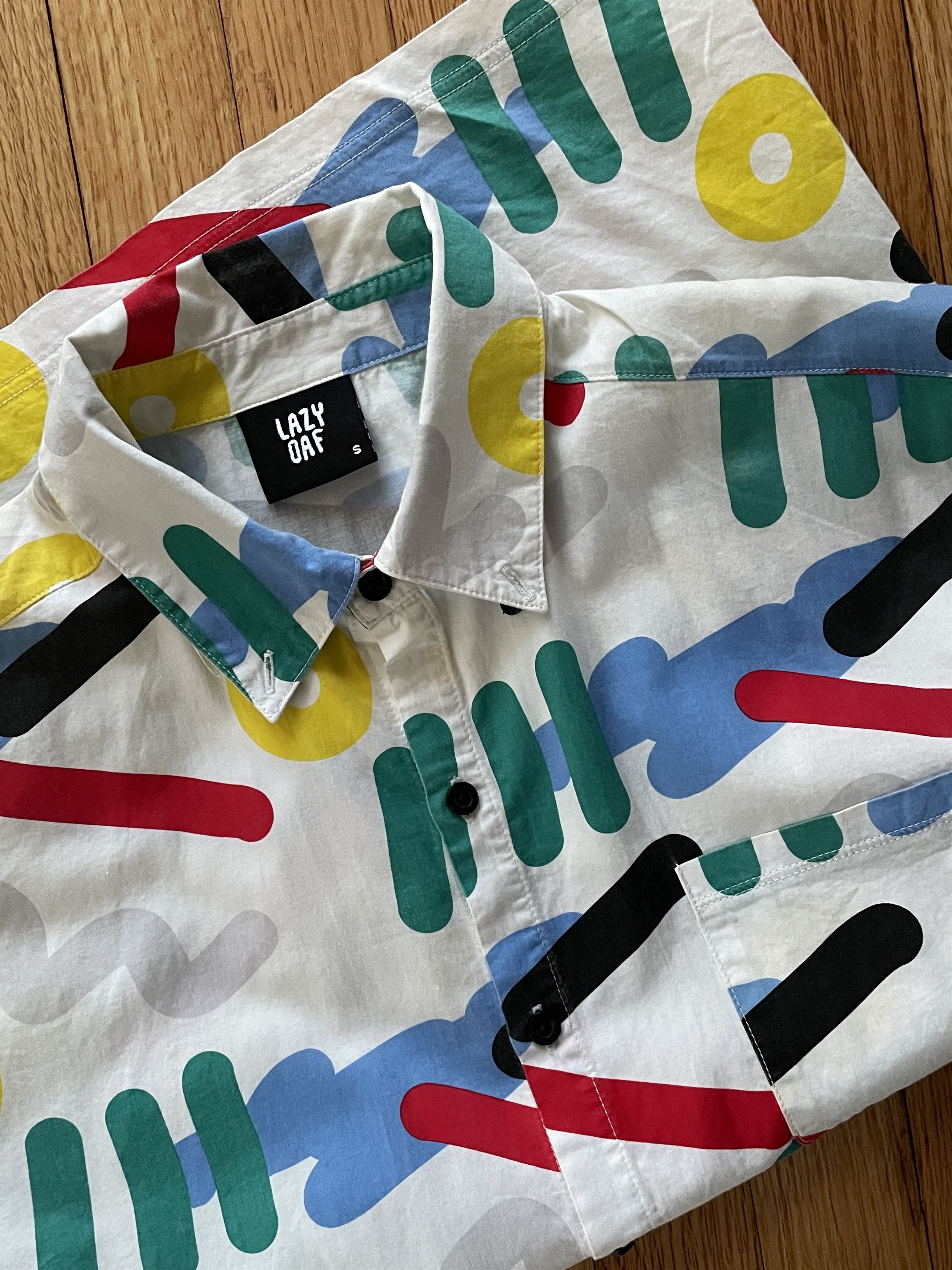 Lazy Oaf Lazy Oaf- All over pattern SS Button up Camp Shirt Size US S / EU 44-46 / 1 - 4 Thumbnail