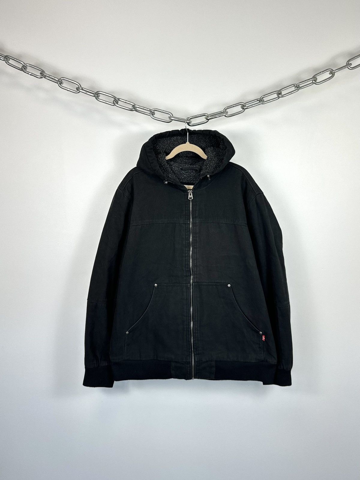 Levi's Vintage Levi's American Baggy USA Hooded Sherpa Jacket Size US XXL / EU 58 / 5 - 1 Thumbnail