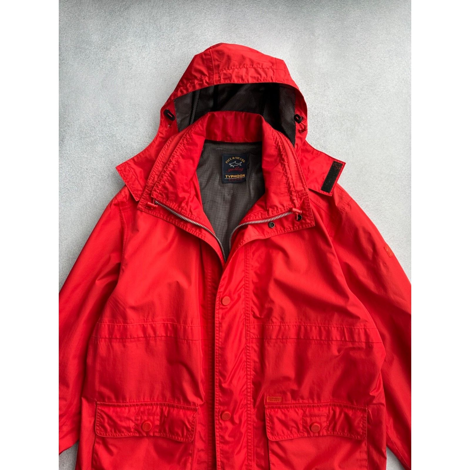 Paul & Shark Vintage Paul & Shark Typhoon 20000 Red Mens Windbreaker Jack Size US L / EU 52-54 / 3 - 4 Thumbnail