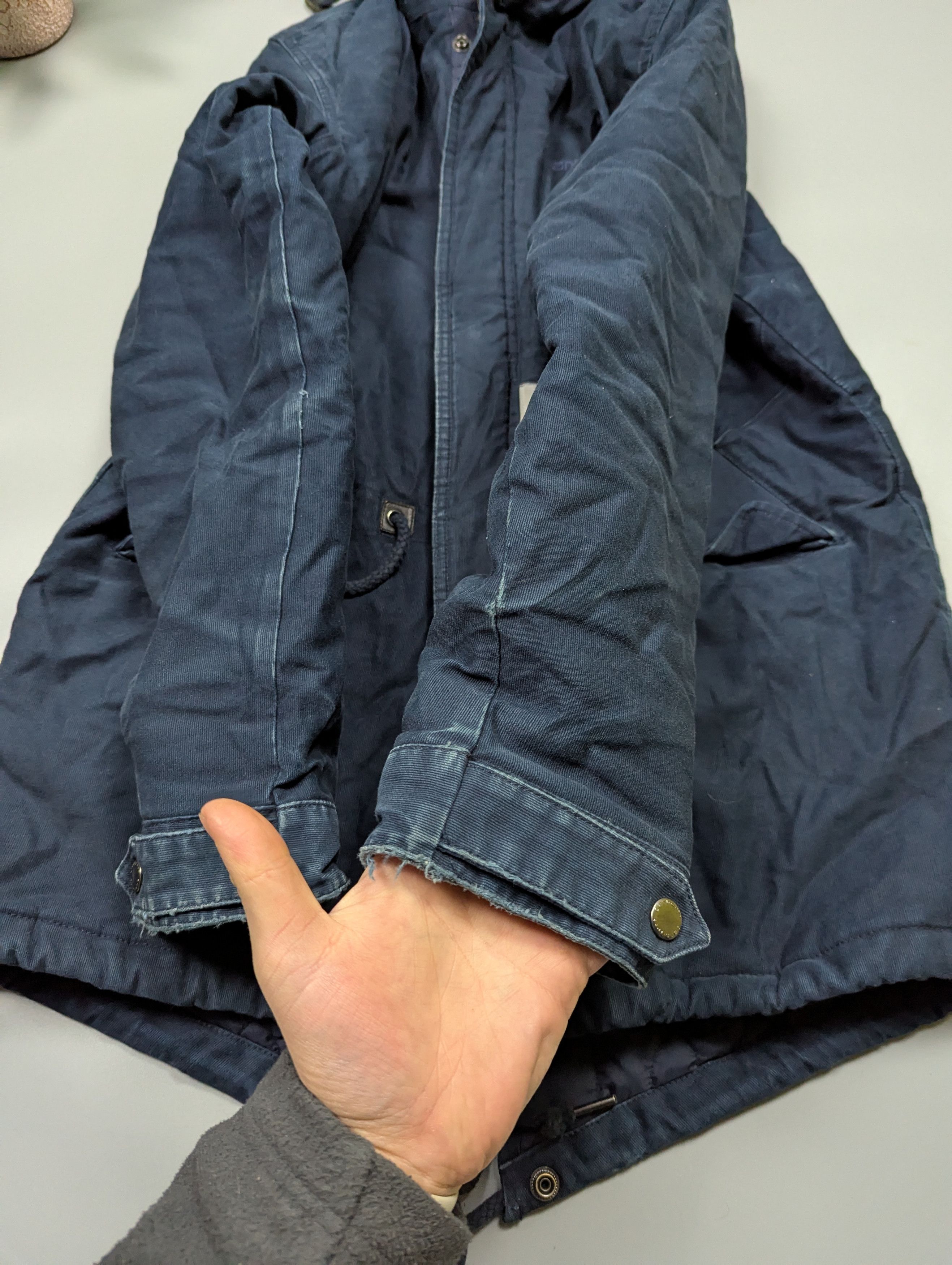 Carhartt Wip Carhartt WIP Dalsh VTG Men’s Canvas Parka Faded Jacket Size US M / EU 48-50 / 2 - 14 Thumbnail