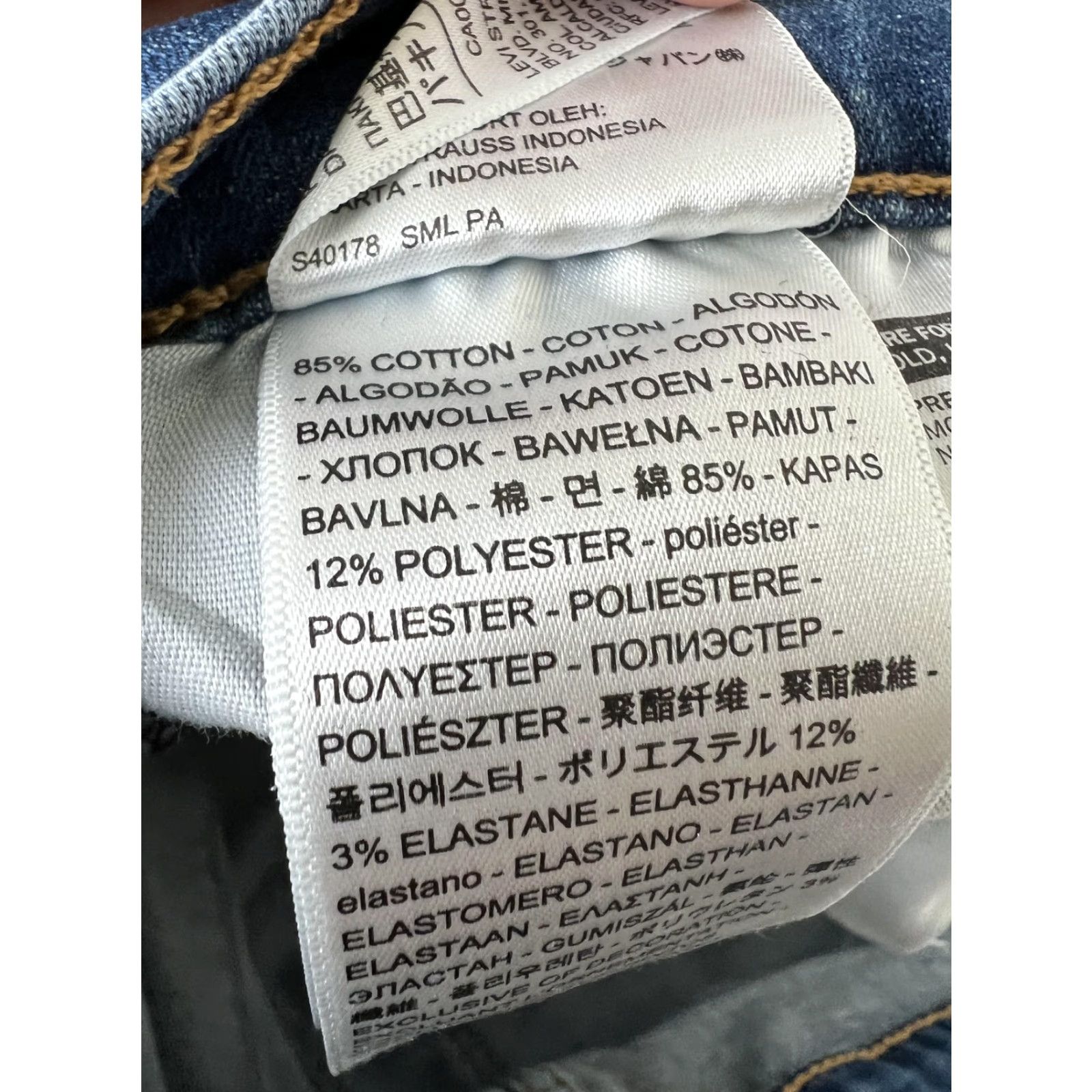Levi's Levi's 720 High Rise Super Skinny Jeans Womens 30 Blue Medium Wash Denim Stretch Pocket Zip Back Pockets Size 30" / US 8 / IT 44 - 5 Thumbnail