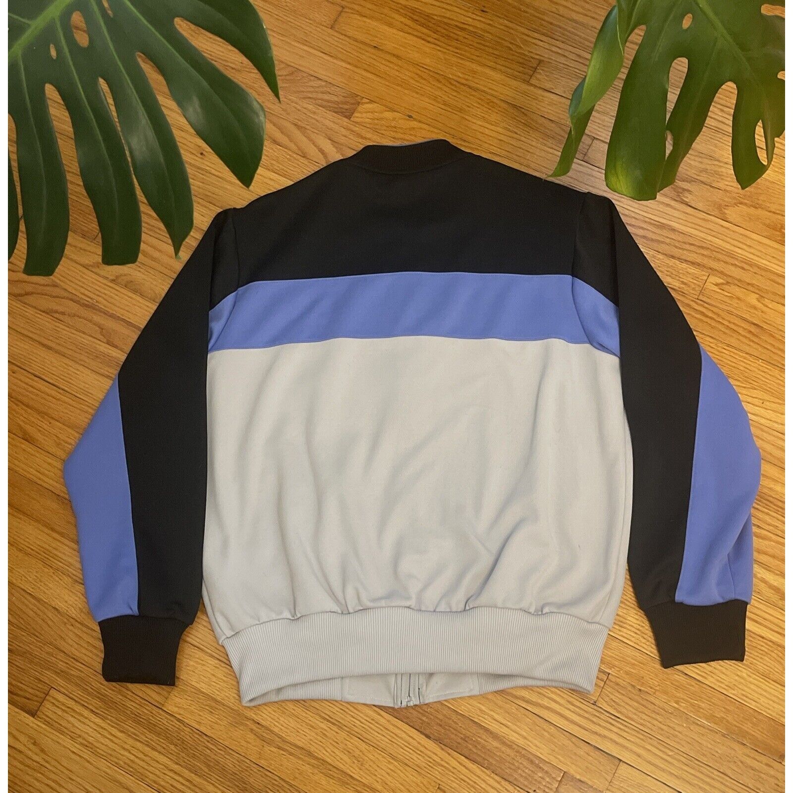Adidas Vintage 80s Large Adidas ATP RUN DMC Hip Hop Trefoil Full Zi Size US L / EU 52-54 / 3 - 2 Thumbnail