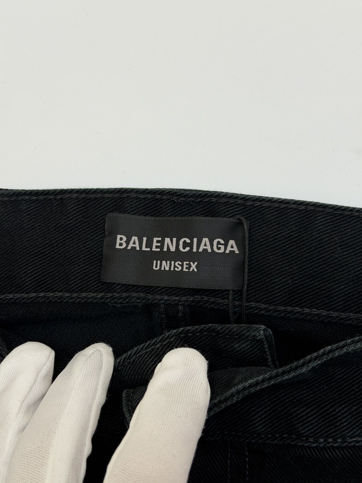 Balenciaga Balenciaga Baggy Cargo Carpenter Black Denim Pant Size US 28 / EU 44 - 12 Thumbnail