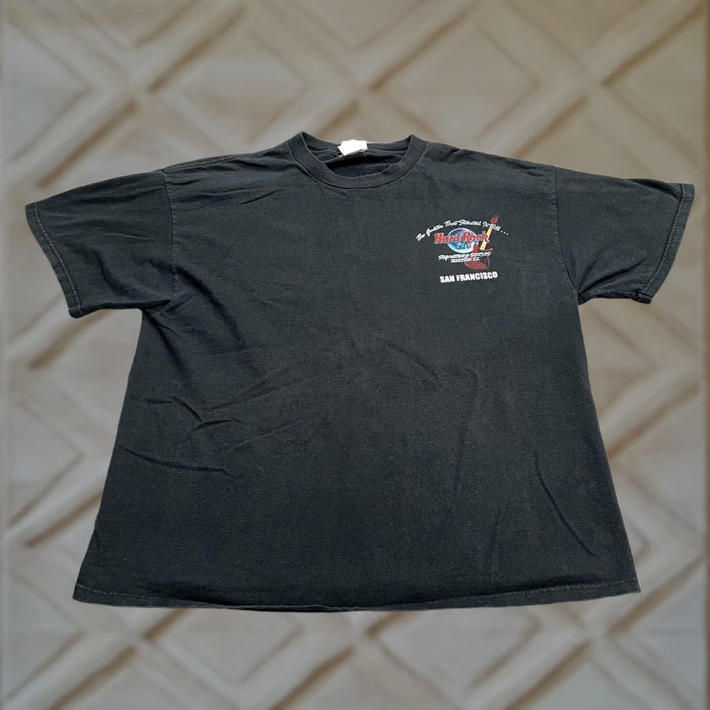 Hard Rock Cafe Hard Rock Cafe Vintage 90s Graphic T-Shirt Unisex XL Black Crew Neck Cotton Tee Size XL / US 12-14 / IT 48-50 - 1 Thumbnail