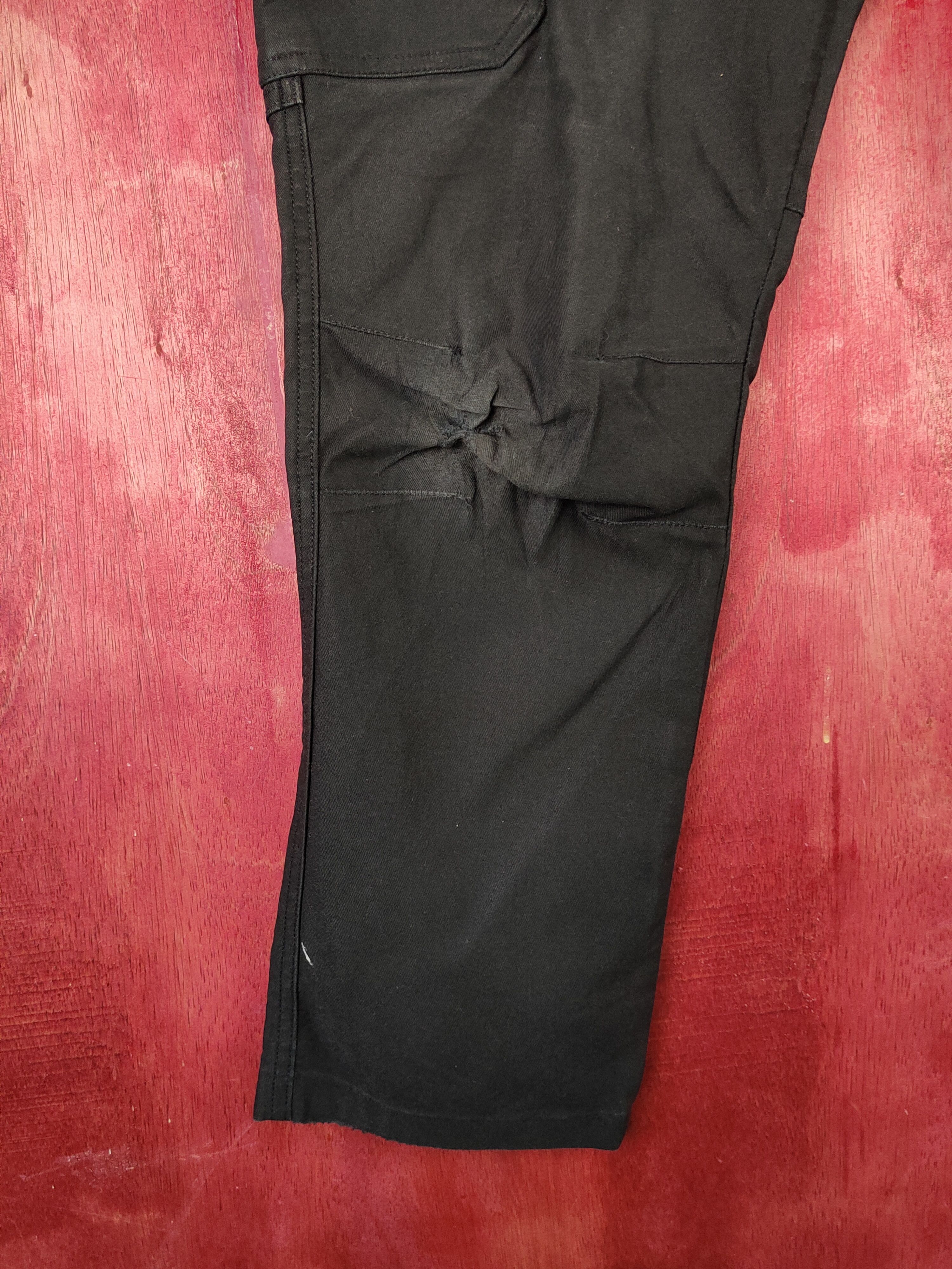 Japanese Brand Real Base Black Multipocket Tactical Cargo Pants #S1820 Size US 32 / EU 48 - 6 Thumbnail