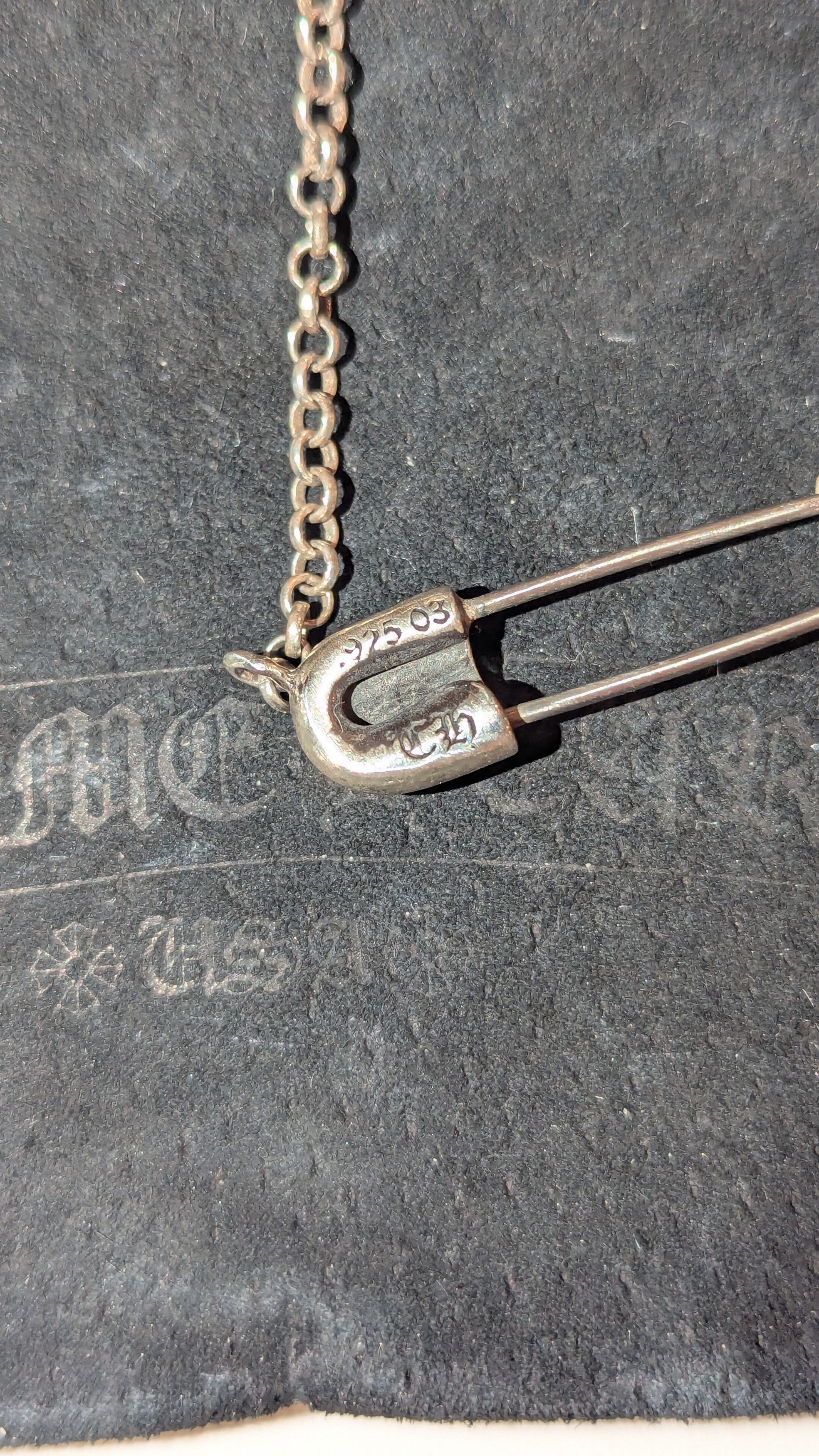 Chrome Hearts Chrome Hearts diamond safety pin necklace Size ONE SIZE - 4 Thumbnail