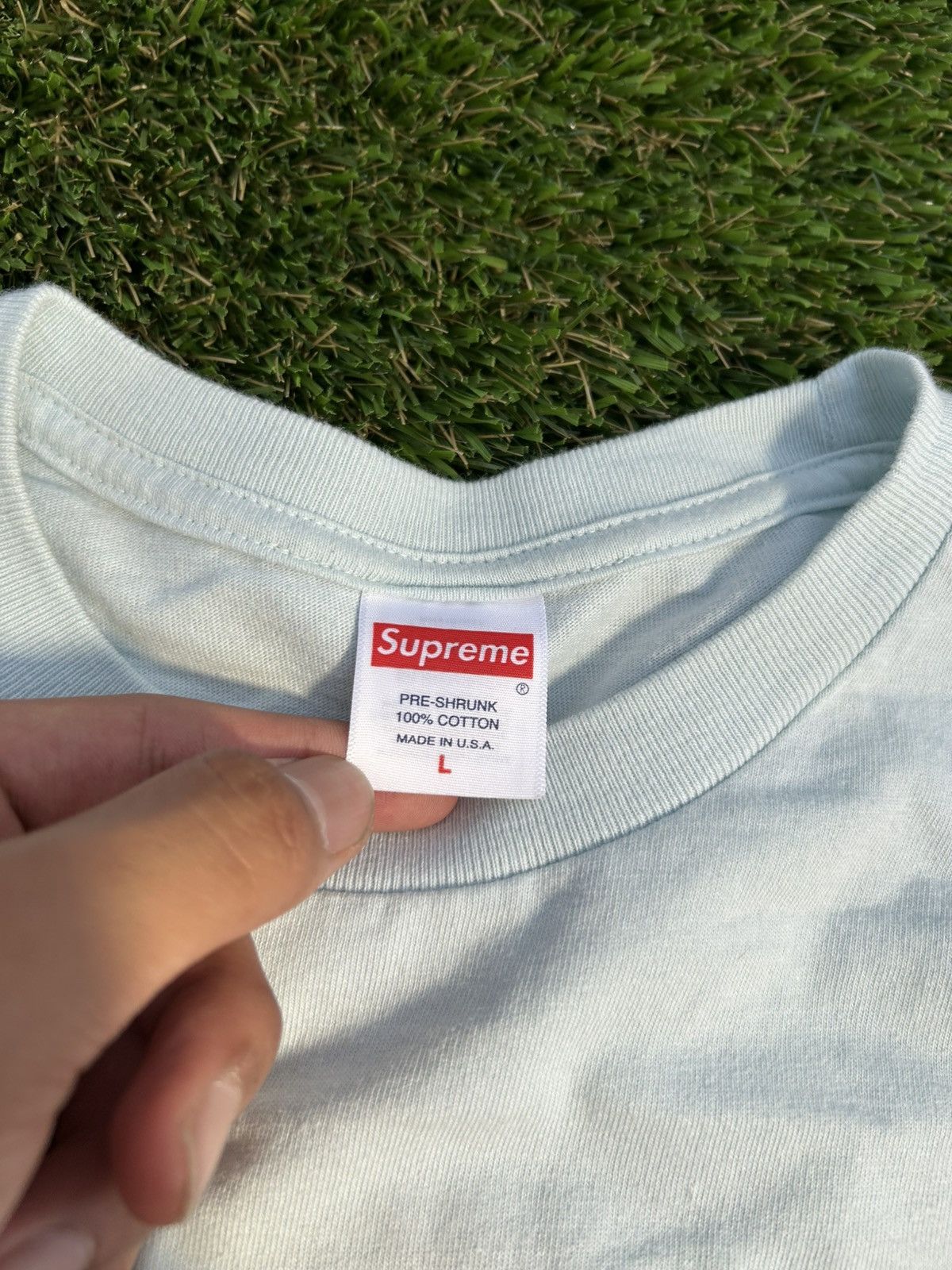 Supreme Supreme SS23 Children Doll Pale Blue Tee Size US L / EU 52-54 / 3 - 4 Thumbnail