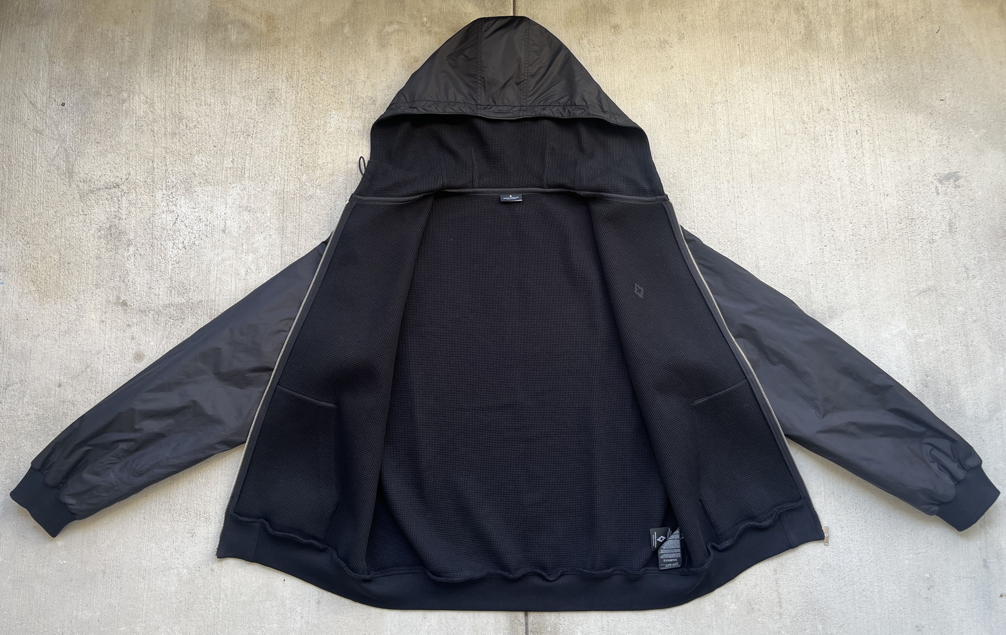 Marcelo Burlon Marcelo Burlon Hooded Nylon & Camo Sleeves Zip Up Jacket Size US XL / EU 56 / 4 - 3 Thumbnail