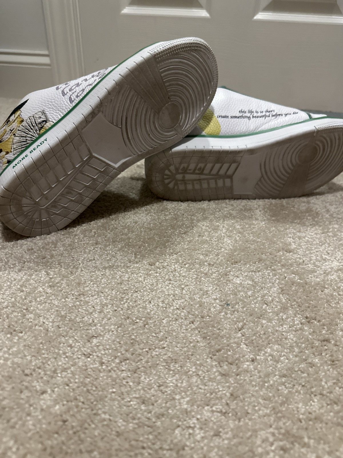 Asspizza Haunted Starbucks HS Spongebob Live Laugh Love Shoes Size US 11 / EU 44 - 7 Thumbnail