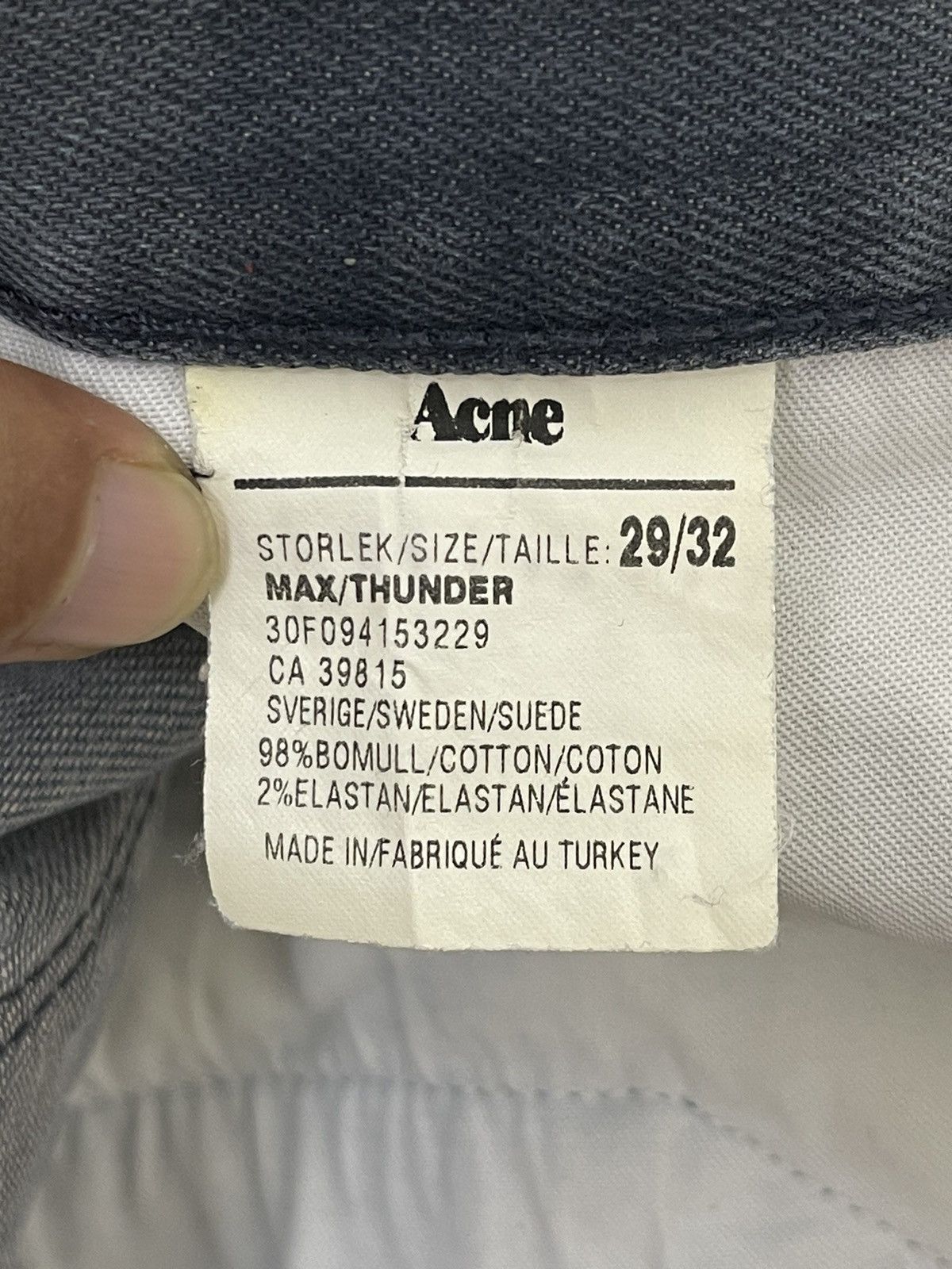 Acne Studios Skinny Jeans Acne Faded Blue 8🟦9 Size US 28 / EU 44 - 19 Thumbnail