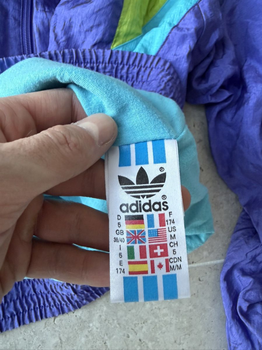 Adidas 90s Vintage Adidas Tracksuit Nylon Jacket Pants Size US M / EU 48-50 / 2 - 6 Thumbnail