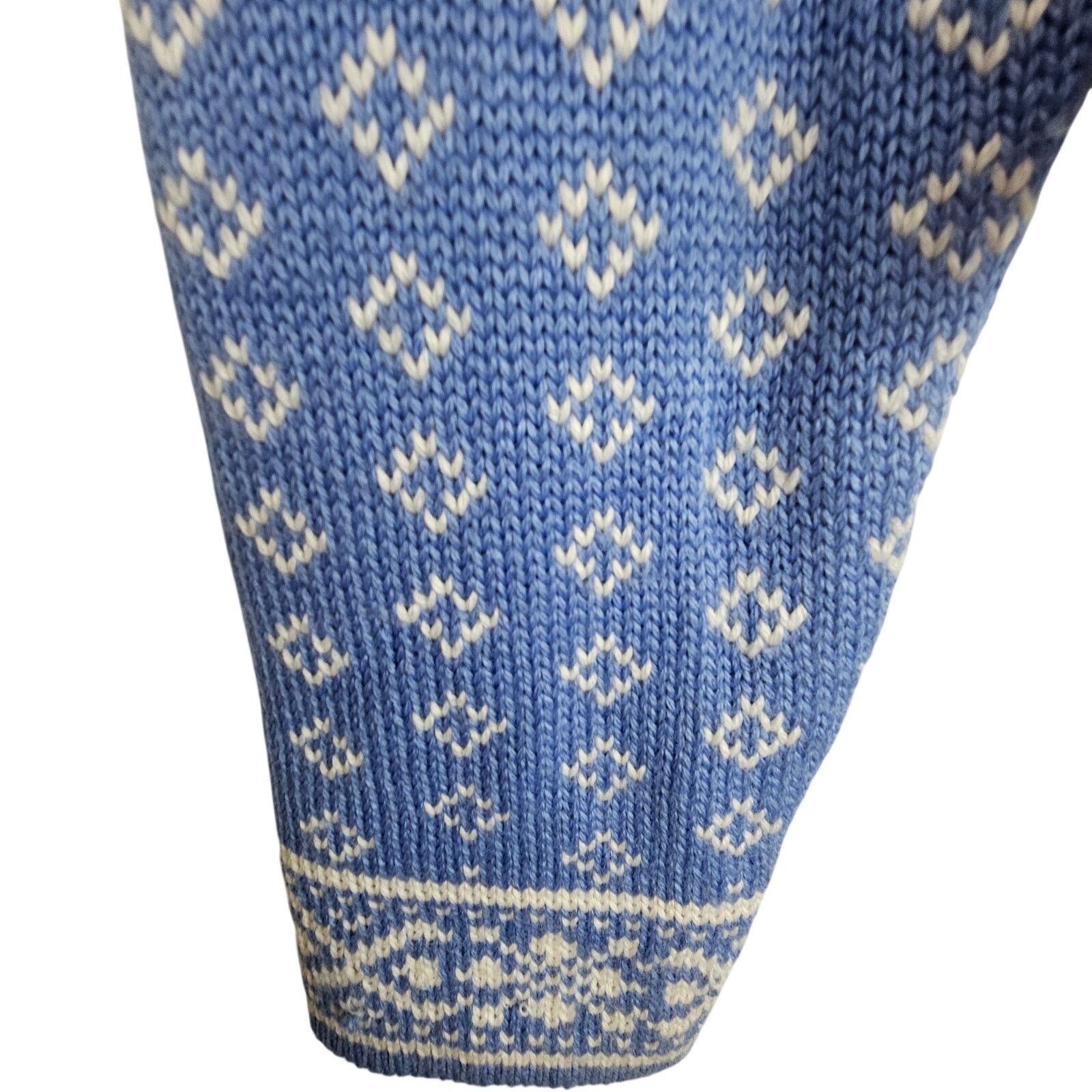 Obermeyer Obermeyer Womens Fair Isle Nordic Cropped Wool Sweater Sz S Size S / US 4 / IT 40 - 4 Thumbnail