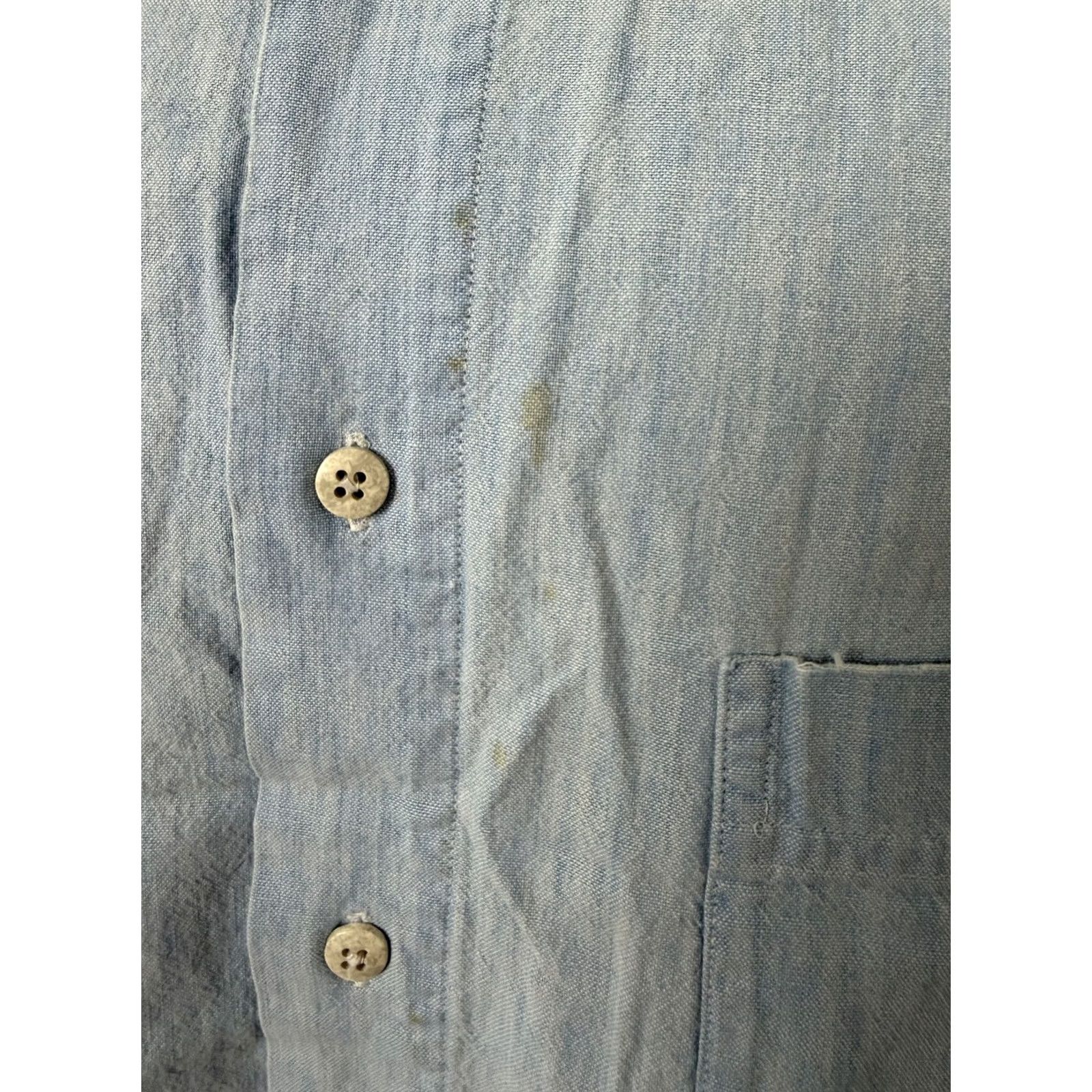 Vintage VINTAGE 90s St. John's Bay Shirt Men Large Button Up Casual Travel Blue Size US L / EU 52-54 / 3 - 4 Thumbnail