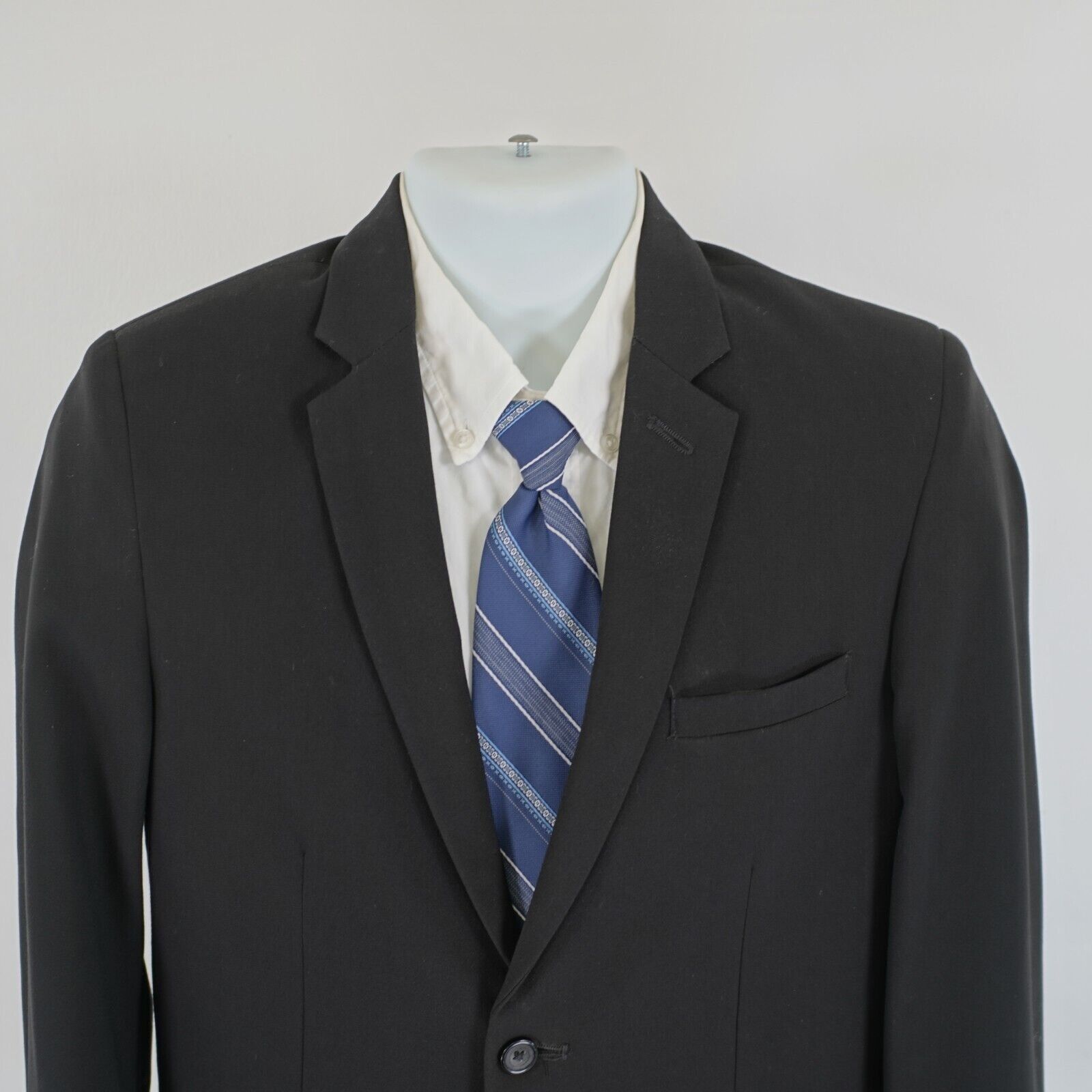 Van Heusen Boys Van Heusen Flex 3 Piece Suit W/ 2 Clip On Ties 20R Blac Size 34S - 3 Thumbnail