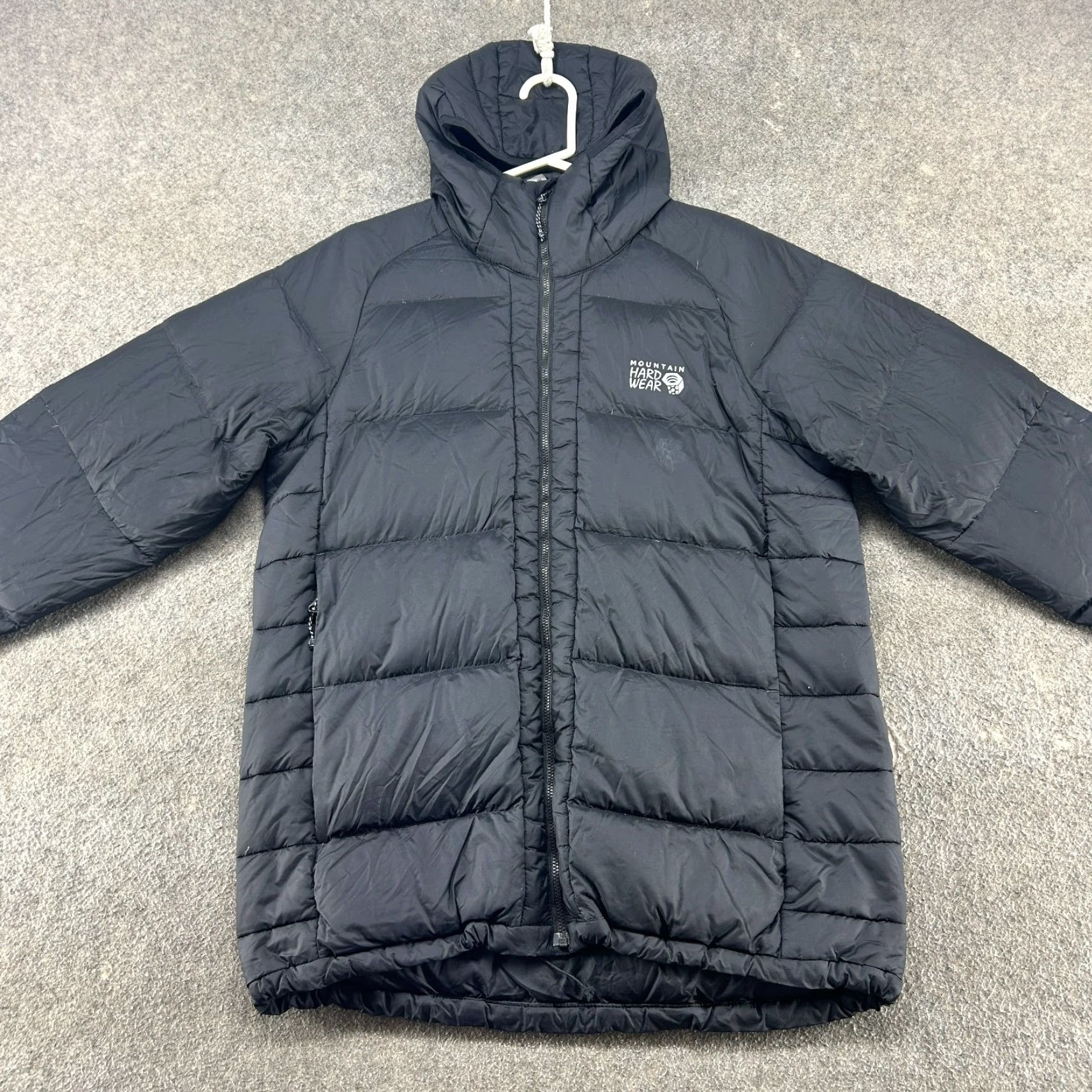 Mountain Hardwear Mountain Hardwear Jacket Mens M Black Puffer Hooded Full Zip Down Polyester Jacket Size US M / EU 48-50 / 2 - 3 Thumbnail