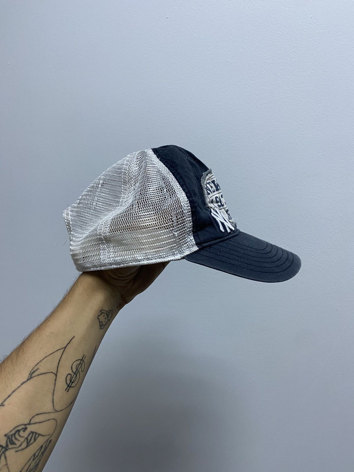 New York Yankees × Vintage New York Yankees NY Cap Vintage Big Logo Baseball Size ONE SIZE - 2 Thumbnail