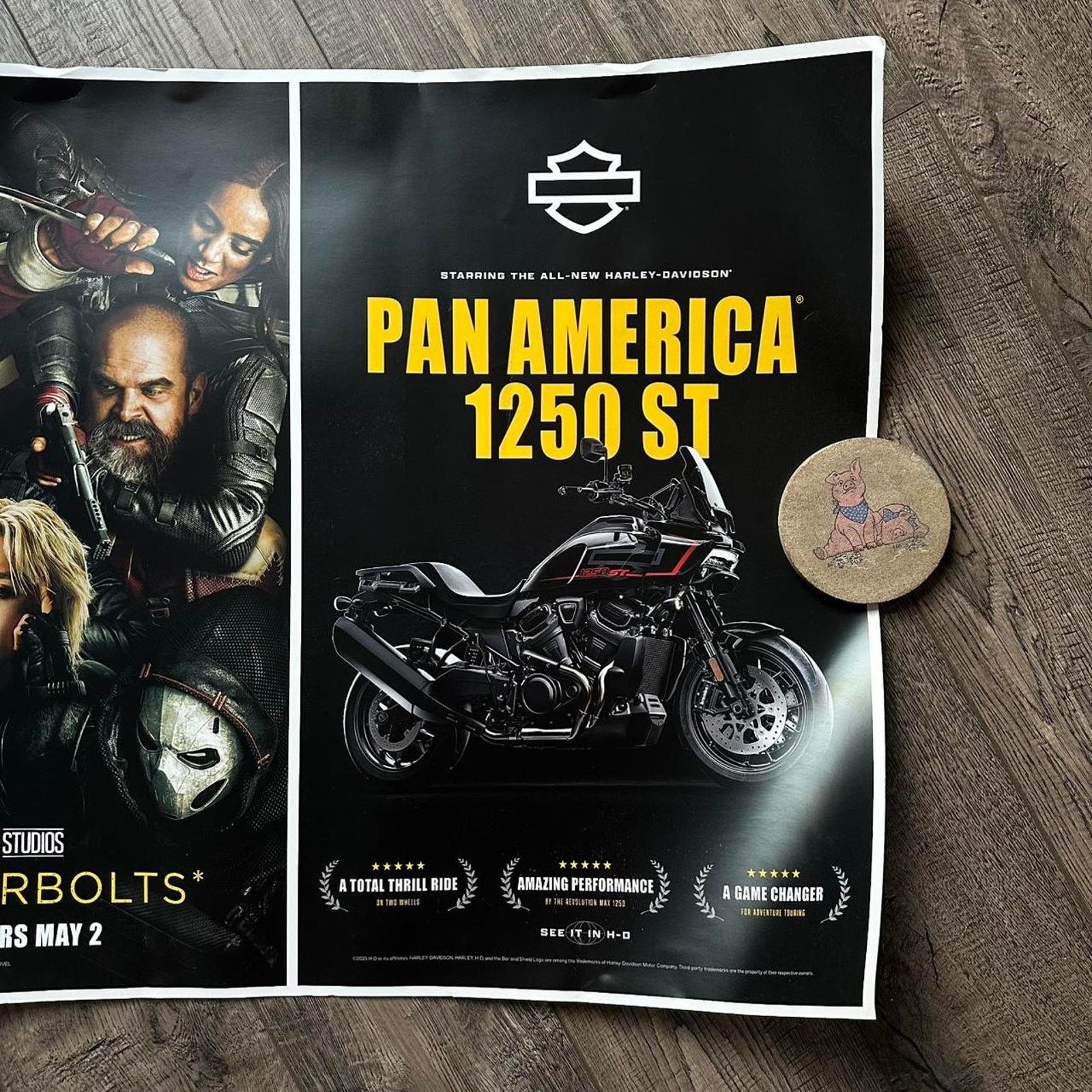 Harley Davidson × Marvel Comics Marvel Thunderbolts Harley Davidson Movie Promo Poster Print Size ONE SIZE - 4 Thumbnail