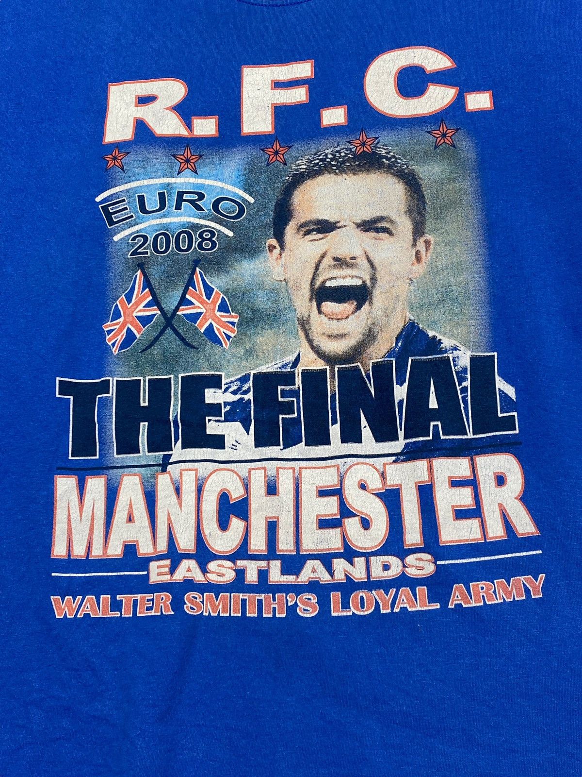Vintage UEFA CUP FINAL 2008 RANGERS GLASGOW VINTAGE MATCHDAY TEE Size US M / EU 48-50 / 2 - 3 Thumbnail