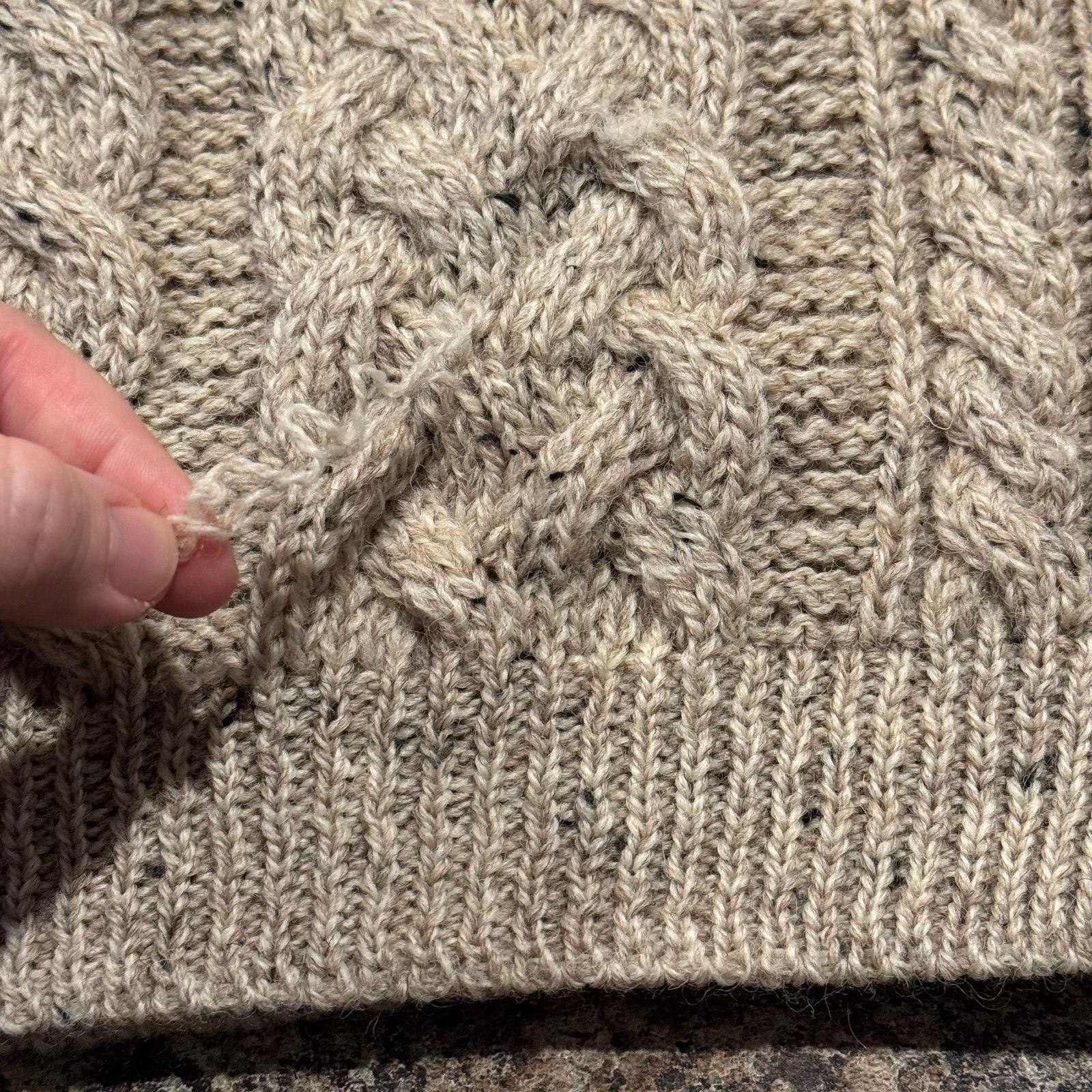Other Shannon Woolen Mills Sweater Wool Cable Knit Full Zip Large Size L / US 10 / IT 46 - 8 Thumbnail