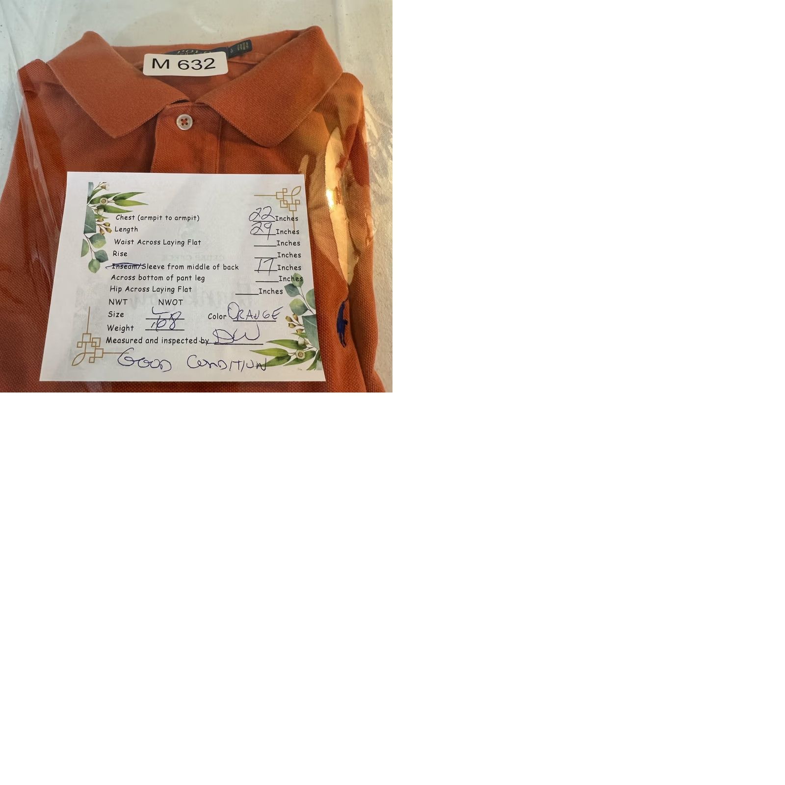 Polo Ralph Lauren Polo Ralph Lauren Polo Shirt Mens Large Orange Classic Fit Embroidered Pony Short Sleeve Casual Tee Size US M / EU 48-50 / 2 - 10 Thumbnail