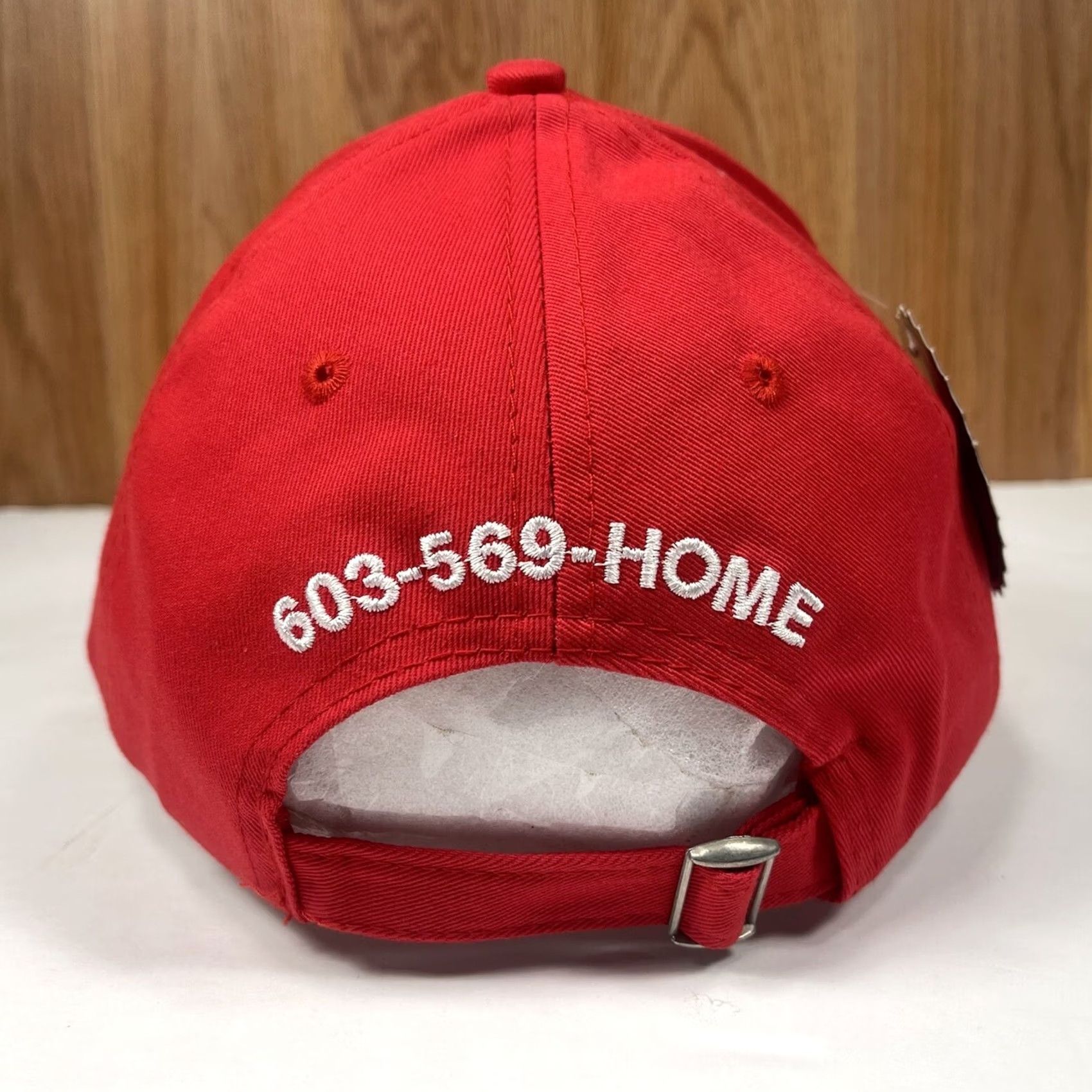Vintage 360 HeadGear Baseball Cap Hat Adjustable Red with Built In Bottle Opener Under Visor Mens Adults Cap Size ONE SIZE - 5 Thumbnail