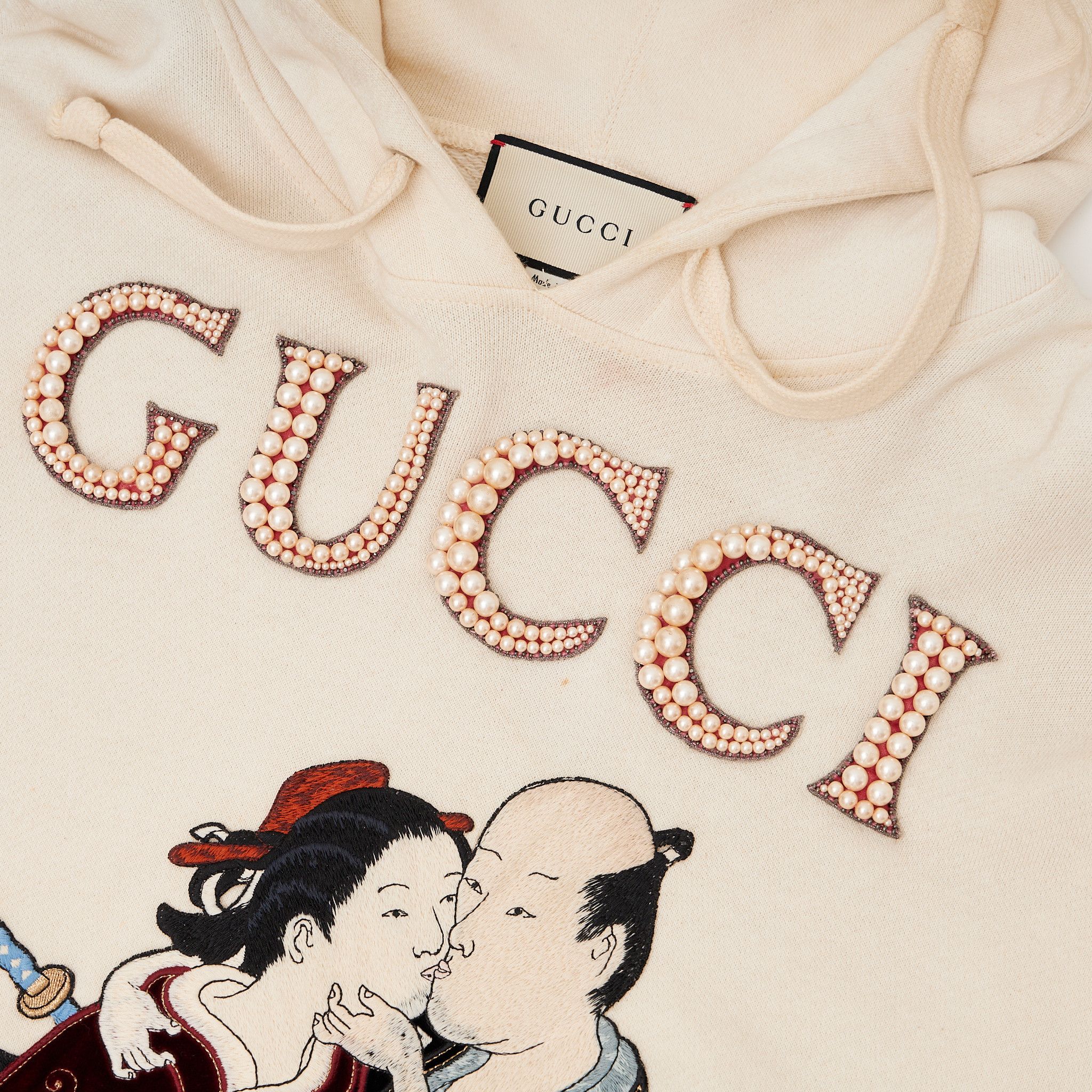 Gucci GUCCI Geisha Lovers Hoodie Tan Size US M / EU 48-50 / 2 - 3 Thumbnail