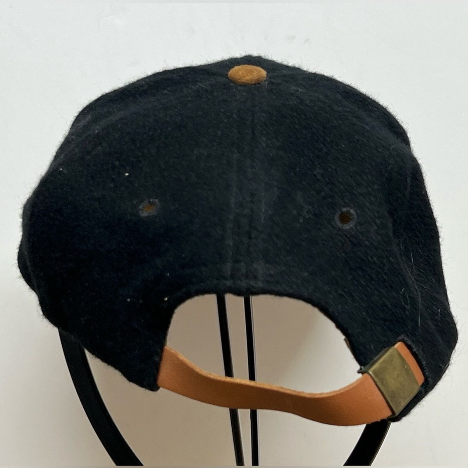 Vintage VINTAGE Fiddlers Elbow Wool Leather Hat Strap Back Golf Size ONE SIZE - 4 Thumbnail