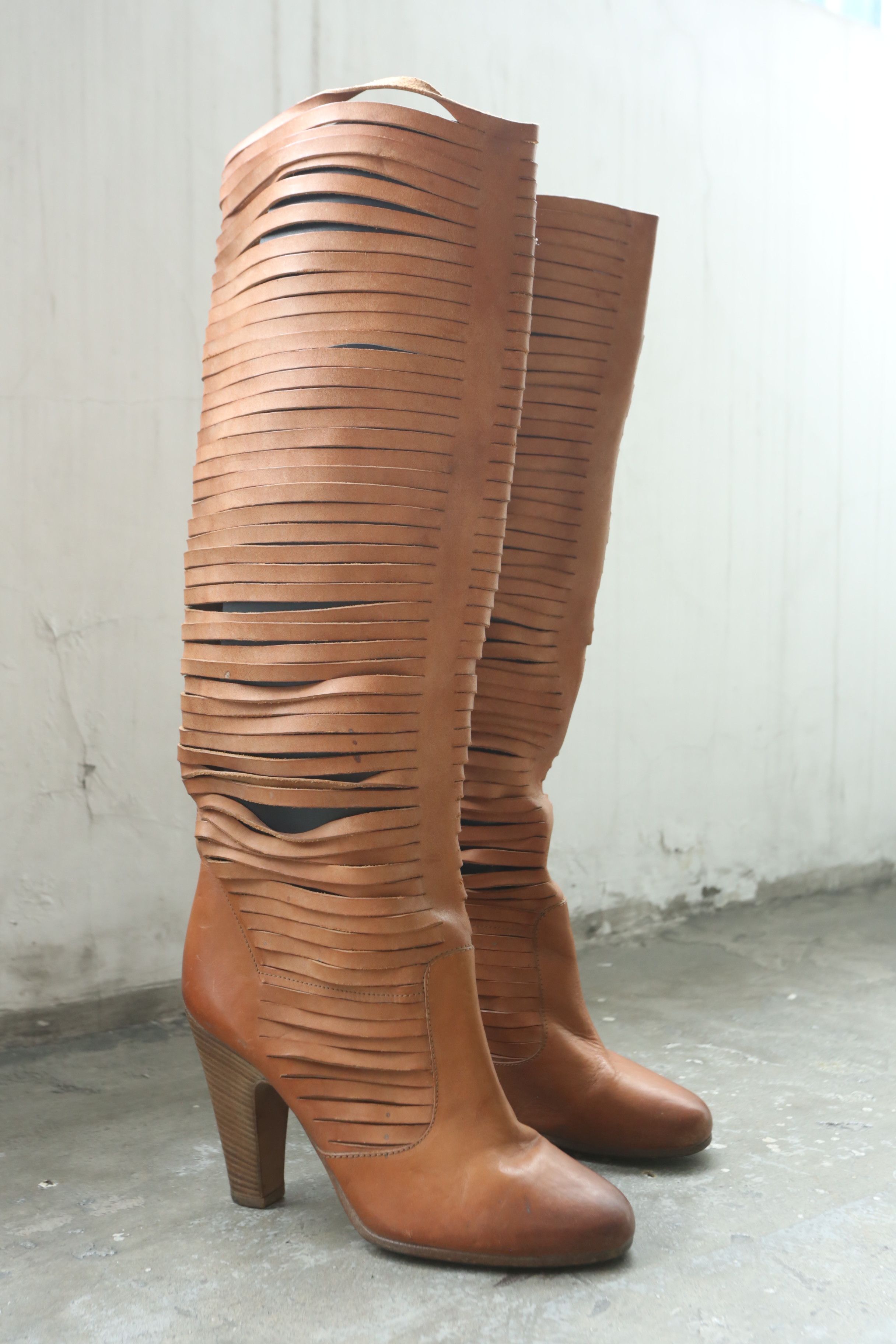 Maison Margiela Margiela - S/S 08 - Slashed Boots Size US 8 / IT 38 - 2 Thumbnail