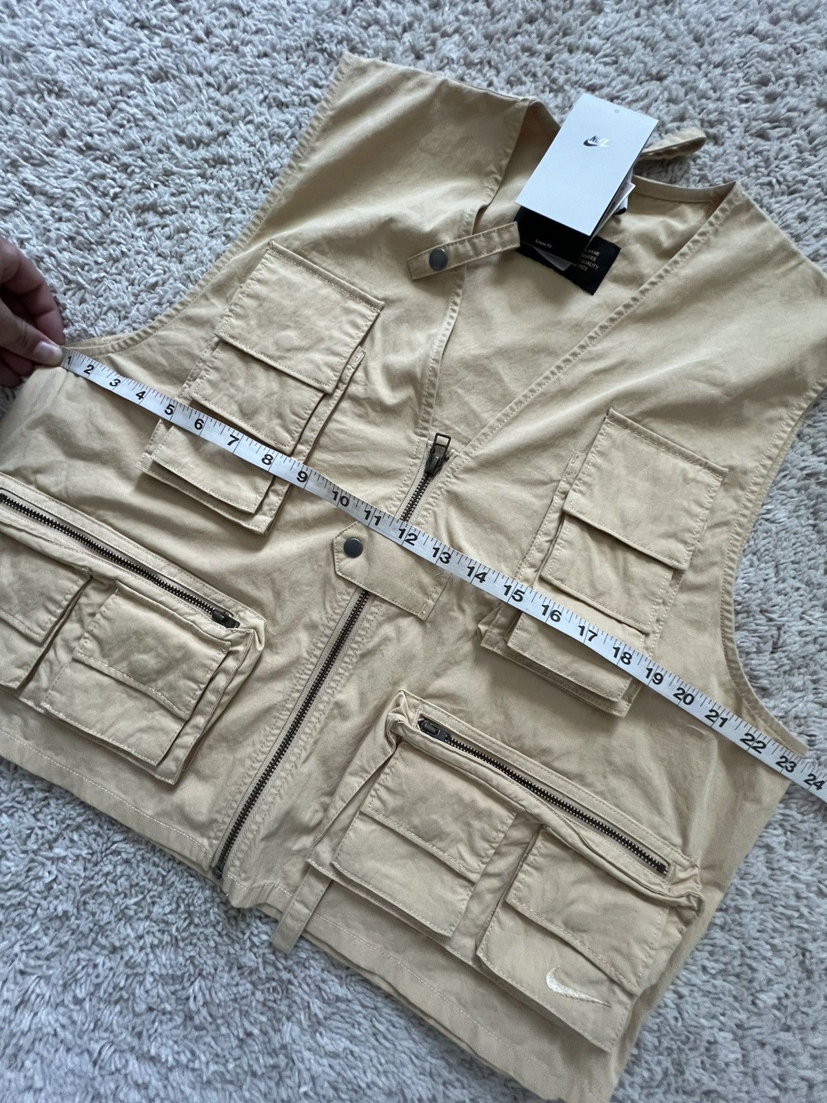 Nike Nike Life Utility Vest Full Zip Cargo Pockets Sesame Size US M / EU 48-50 / 2 - 13 Thumbnail