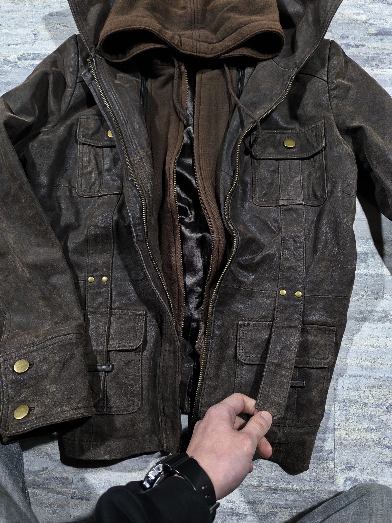 Hysteric Glamour Avantgarde Trashed Leather Jacket Carol Christian Poell Type Size US S / EU 44-46 / 1 - 6 Thumbnail