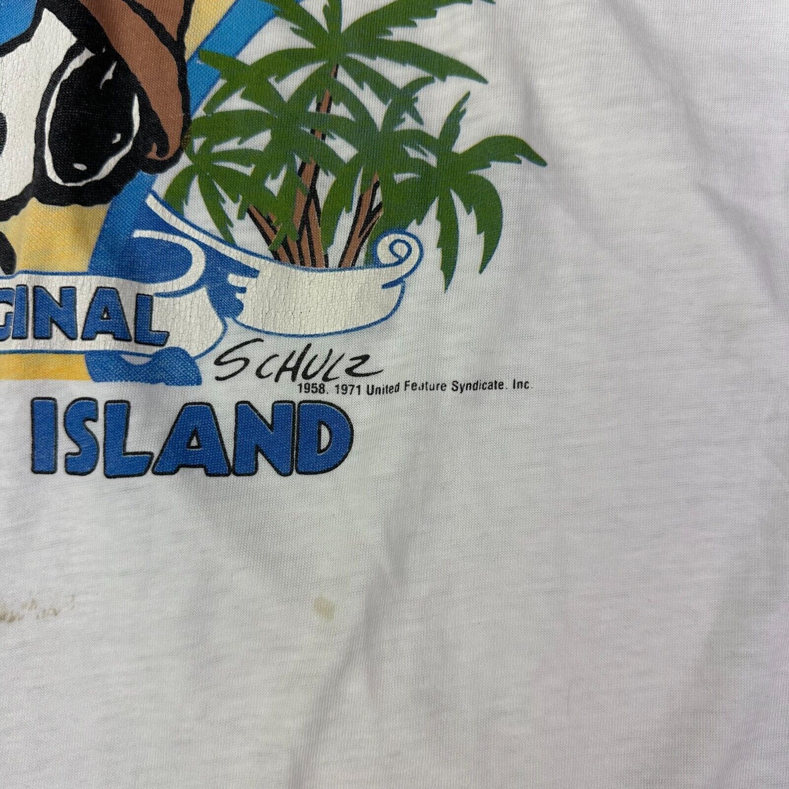 Changes Vintage Snoopy Joe Lifeguard White T Shirt L Single Stitch Size US L / EU 52-54 / 3 - 3 Thumbnail