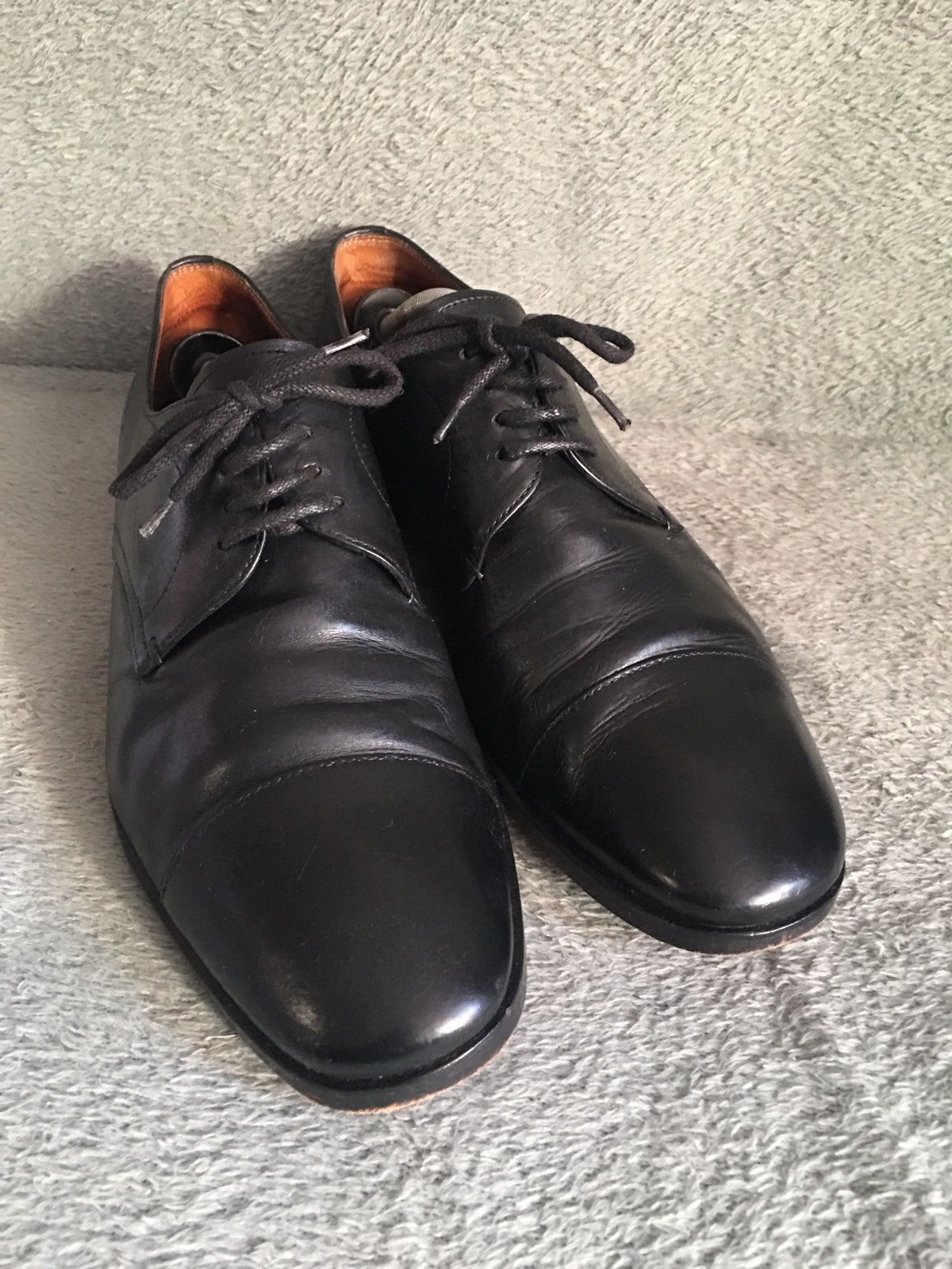 Prada Prada Black Leather Formal Dress Shoes Size 7 Size US 7 / EU 40 - 7 Thumbnail