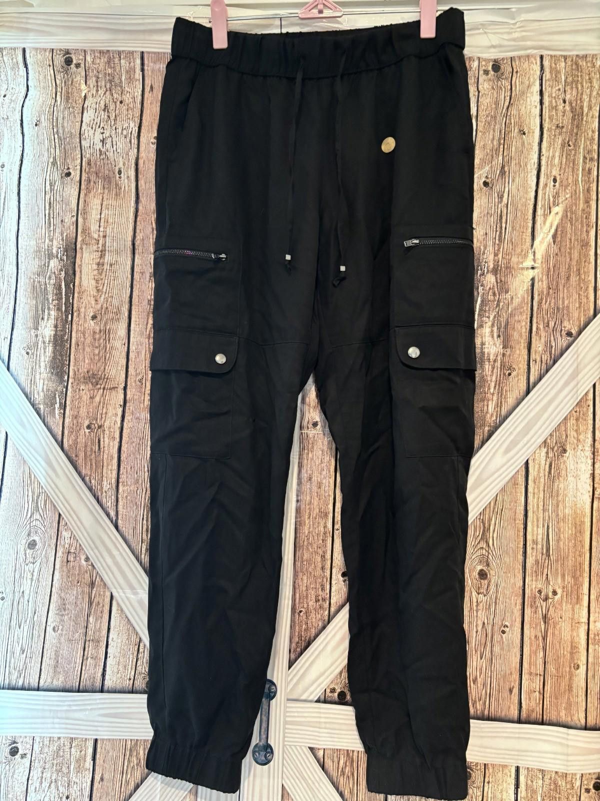 Banana Republic Womens black Banana Republic sz S cargo/athletic pant #277 Size 28" / US 6 / IT 42 - 1 Thumbnail