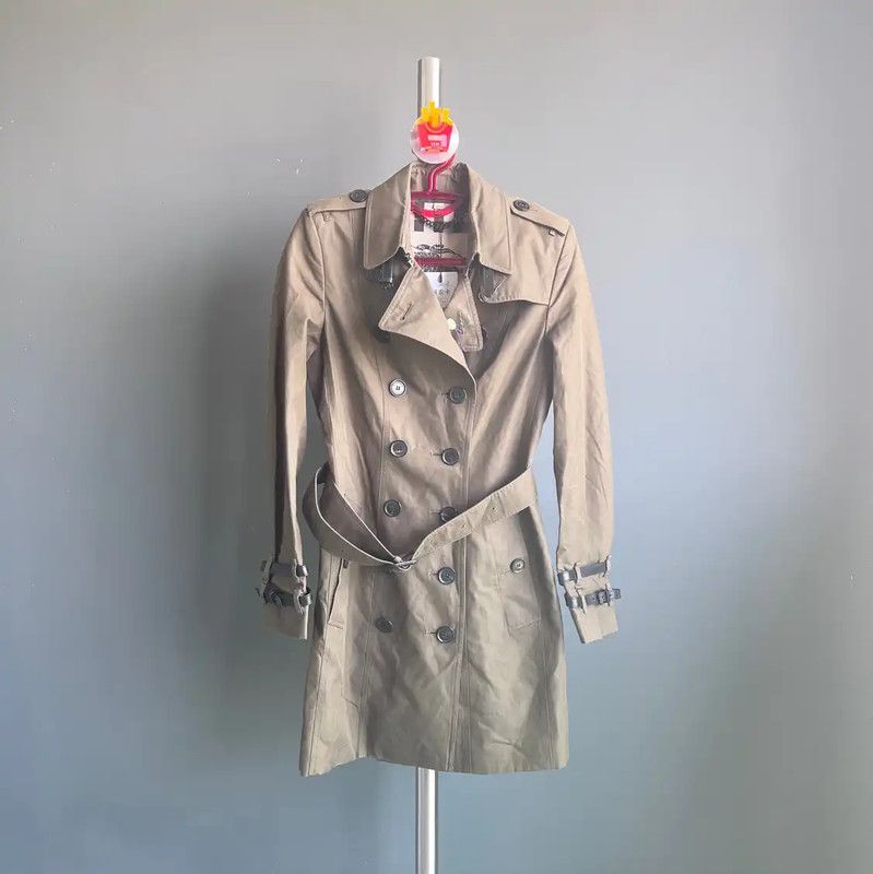 Burberry Burberry Khaki Women's Trench Coat Size S Size S / US 4 / IT 40 - 1 Thumbnail
