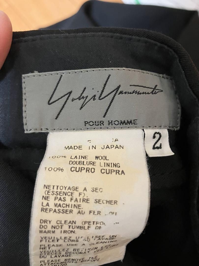 Yohji Yamamoto Yohji Yamamoto POUR HOMME 19aw tapered slacks Size US 33 - 4 Thumbnail
