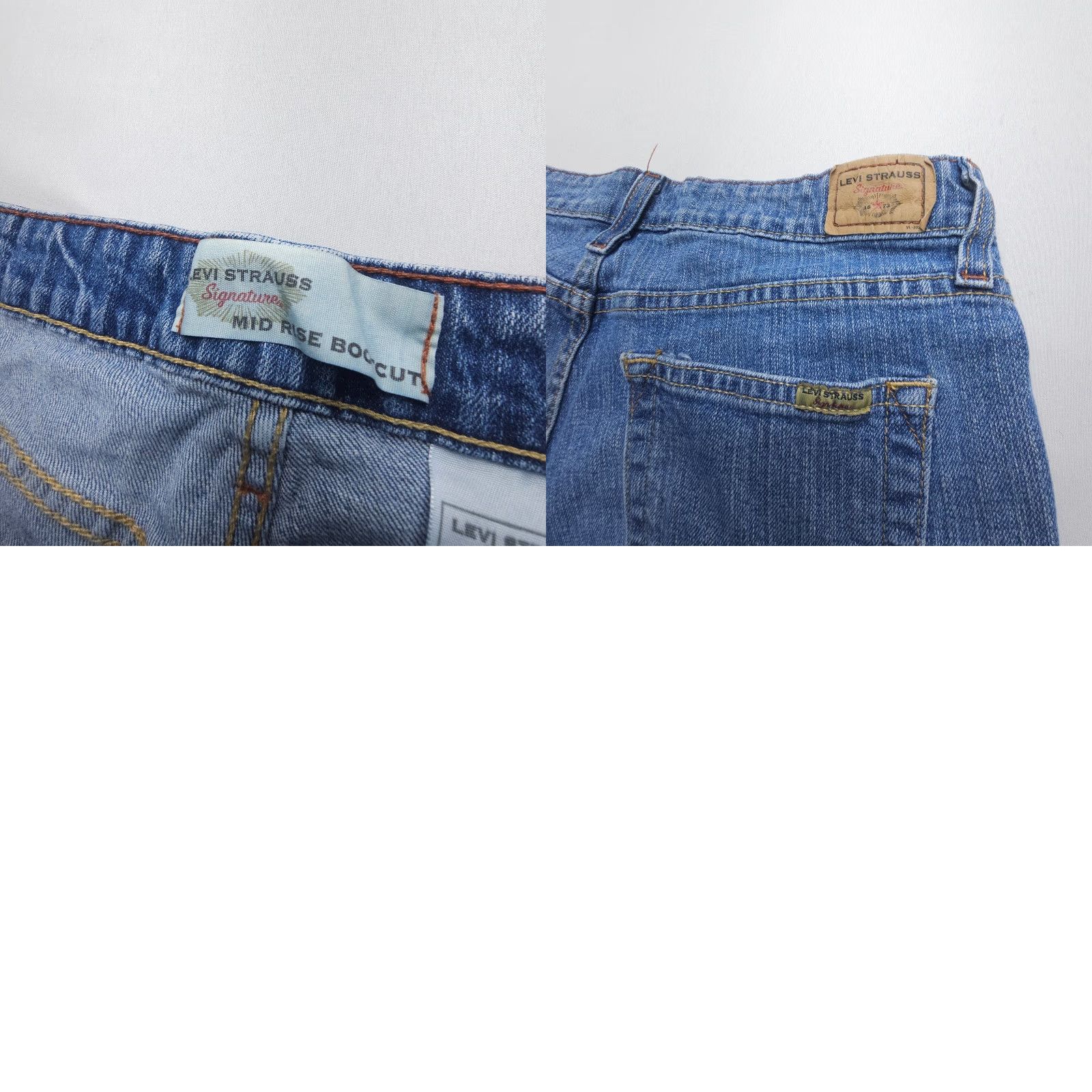 Levi's Levi's Jeans 10 Blue 2000s Y2K Signature Misses Mid Bootcut Denim 5-Pocket Women Flex Comfort Stretch Size 32" / US 10 / IT 46 - 8 Thumbnail