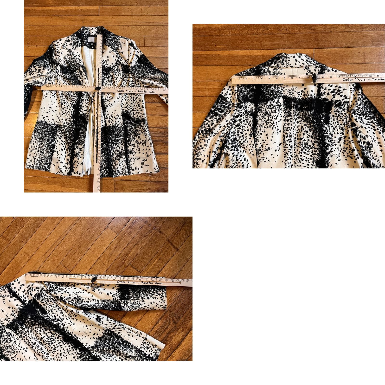 Vintage VINTAGE Alberto Makali Animal Print Blazer Women’s 40 White Black NEEDS REPAIR Size S / US 4 / IT 40 - 9 Thumbnail