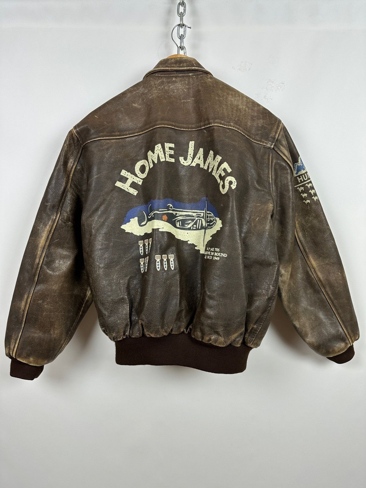 Chevignon Brown Home James Heavy Flying Leather Jacket