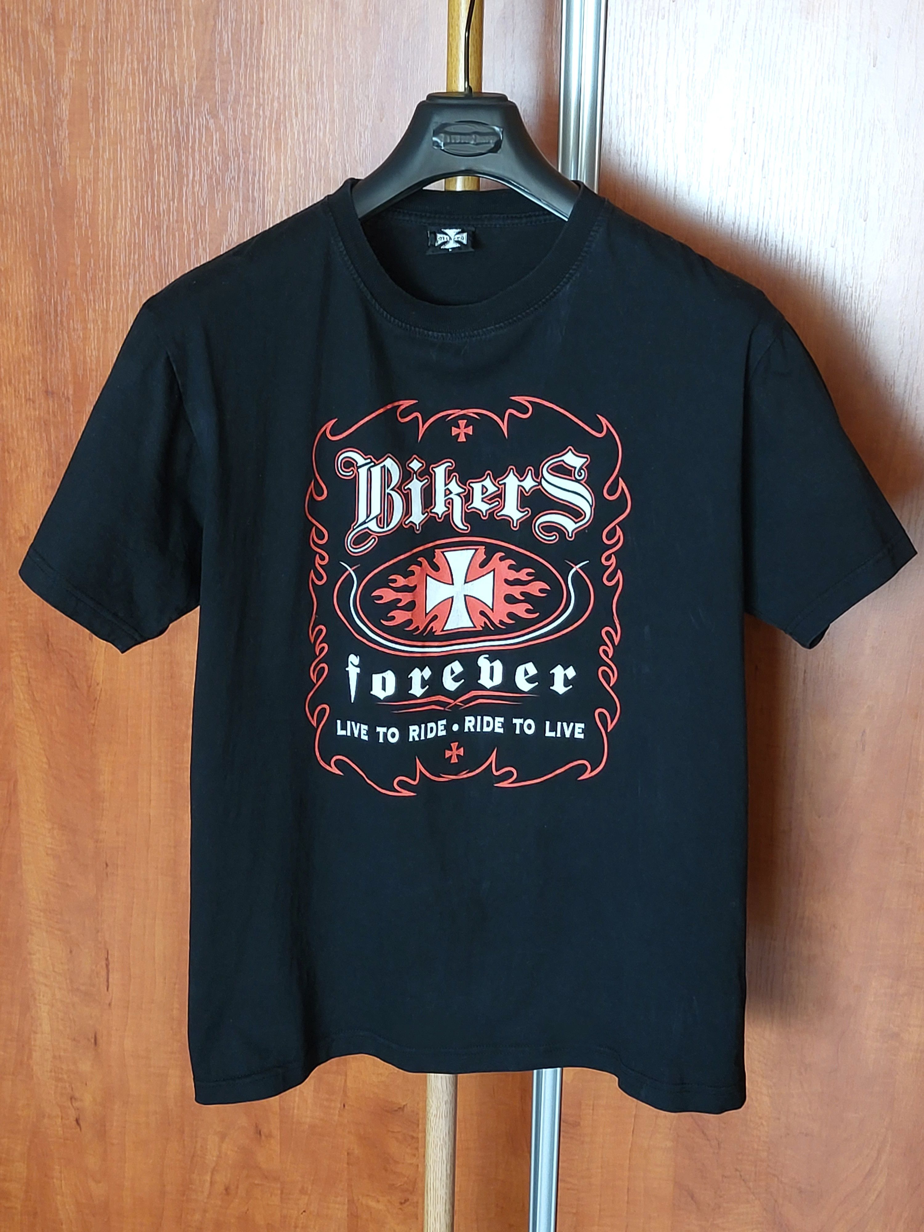 Vintage Vintage T Shirt BIKERS Size US L / EU 52-54 / 3 - 1 Thumbnail