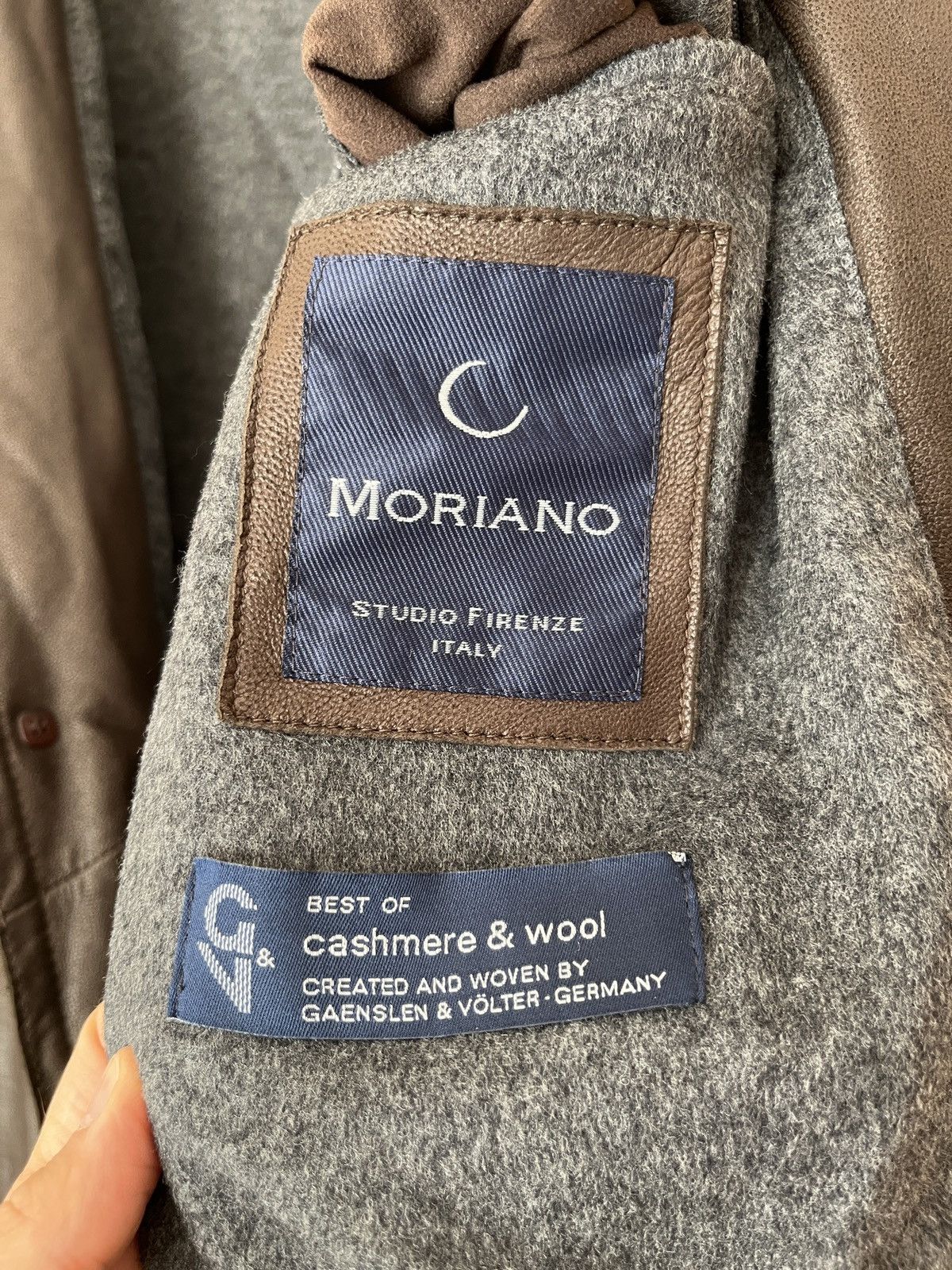 Italic Moriano Italian Luxury Soft Leather Cashmere Lined Coat Size US M / EU 48-50 / 2 - 7 Thumbnail